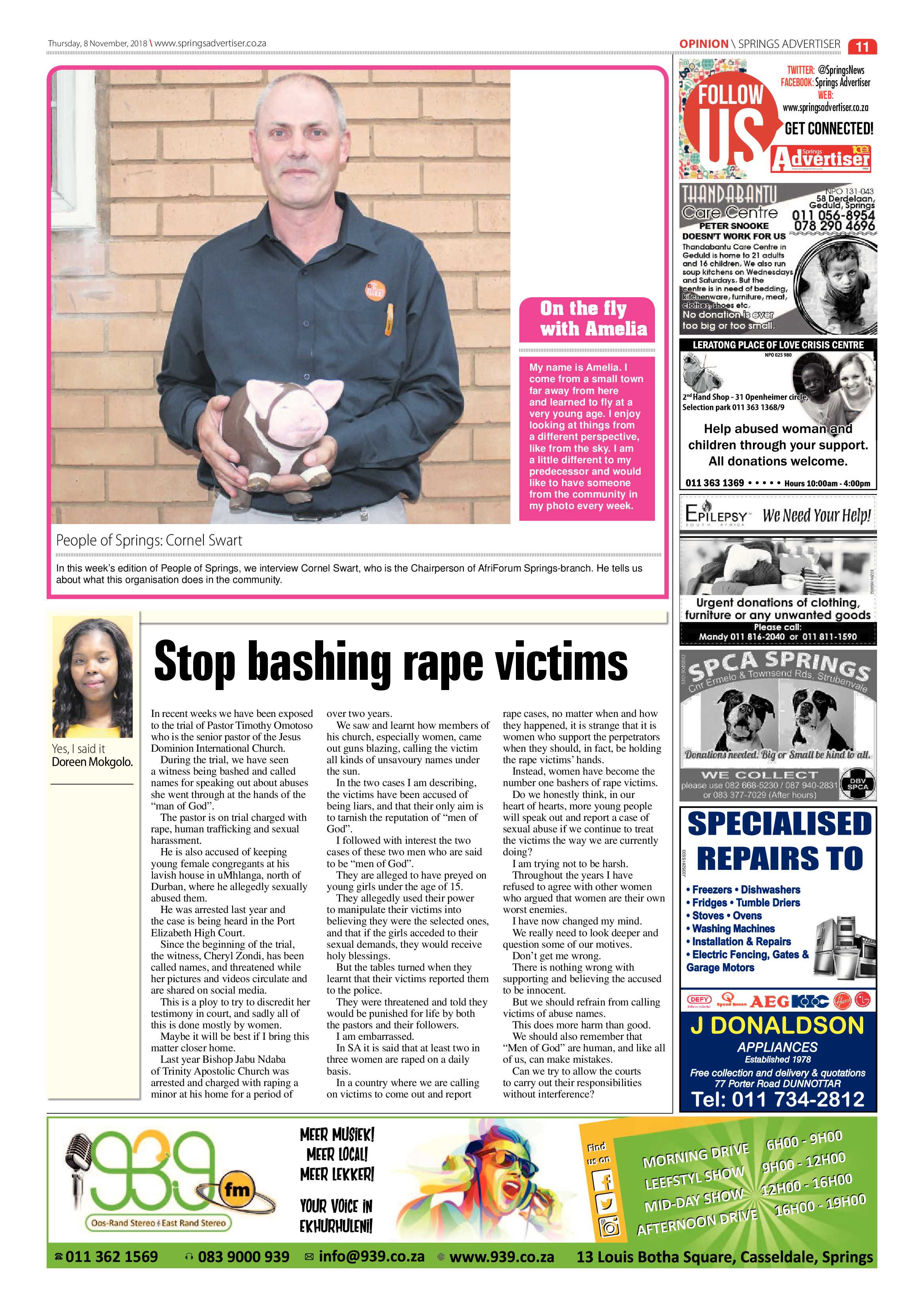 Springs Advertiser 08 November 2018 page 11