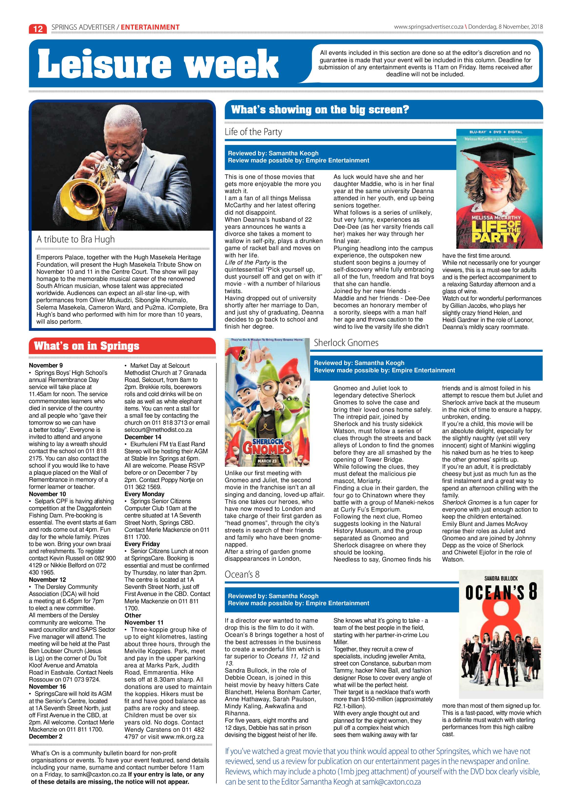 Springs Advertiser 08 November 2018 page 12