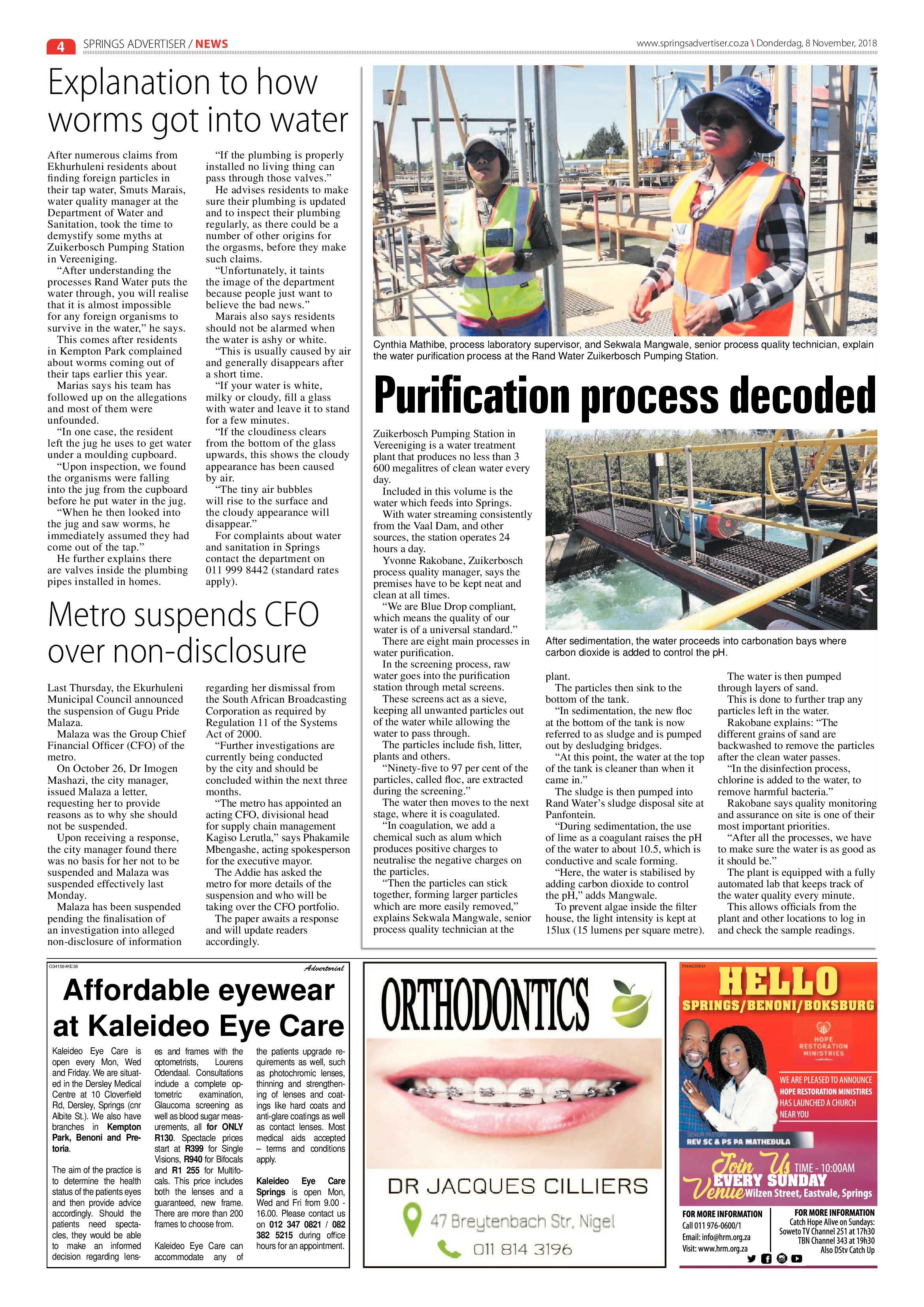 Springs Advertiser 08 November 2018 page 4