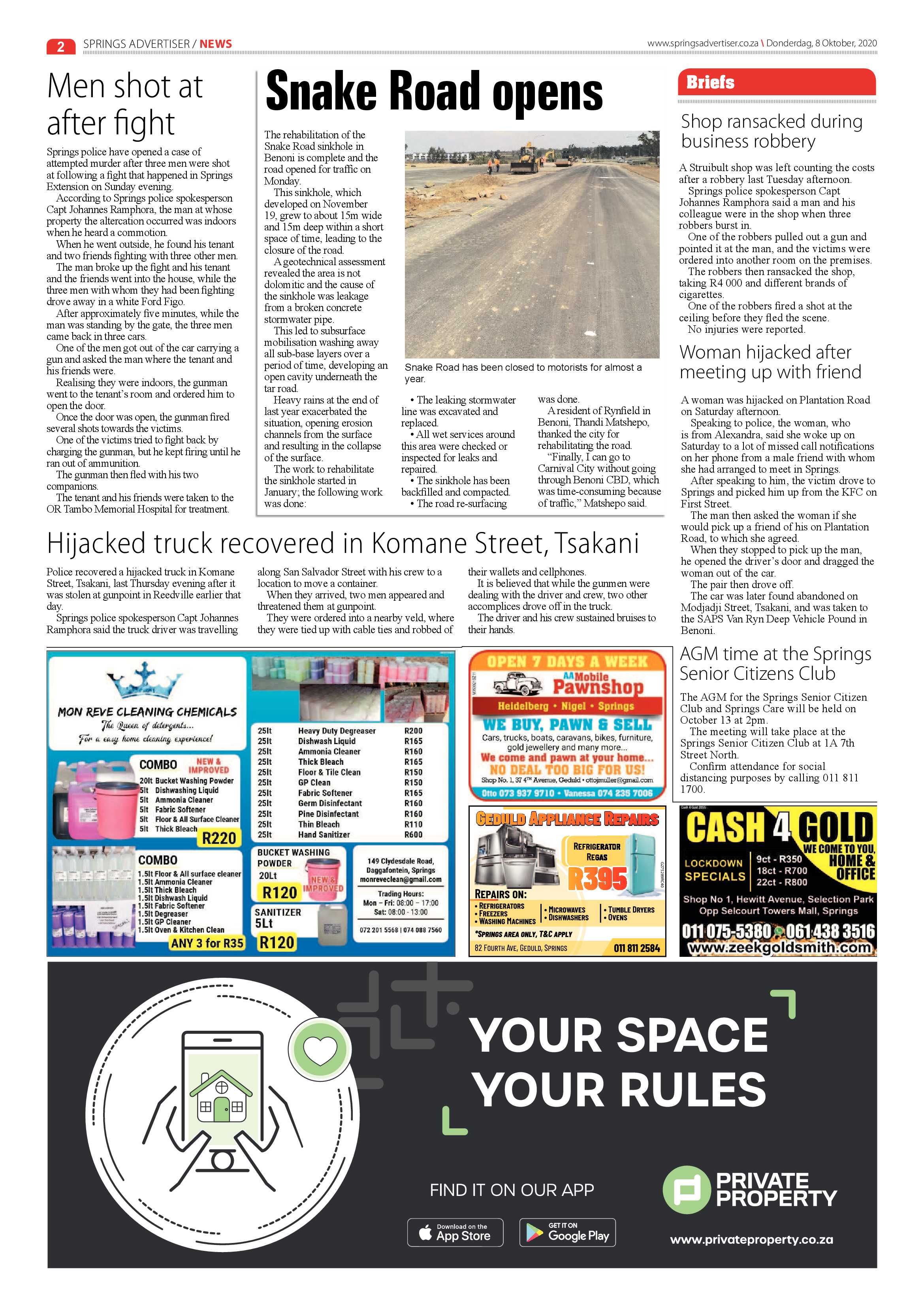 Springs Advertiser 08 October 2020 page 2