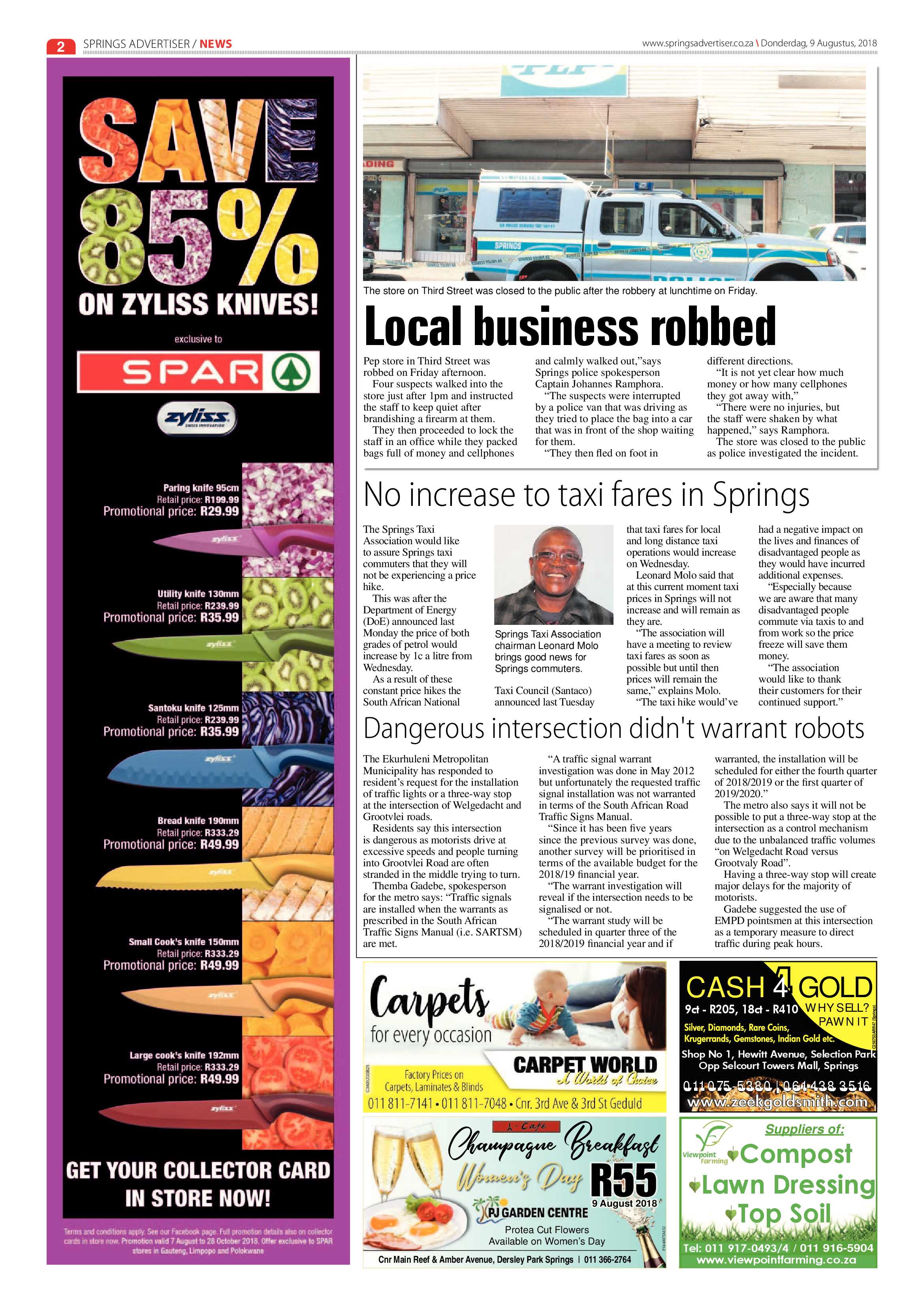 Springs Advertiser 09 August 2018 page 2