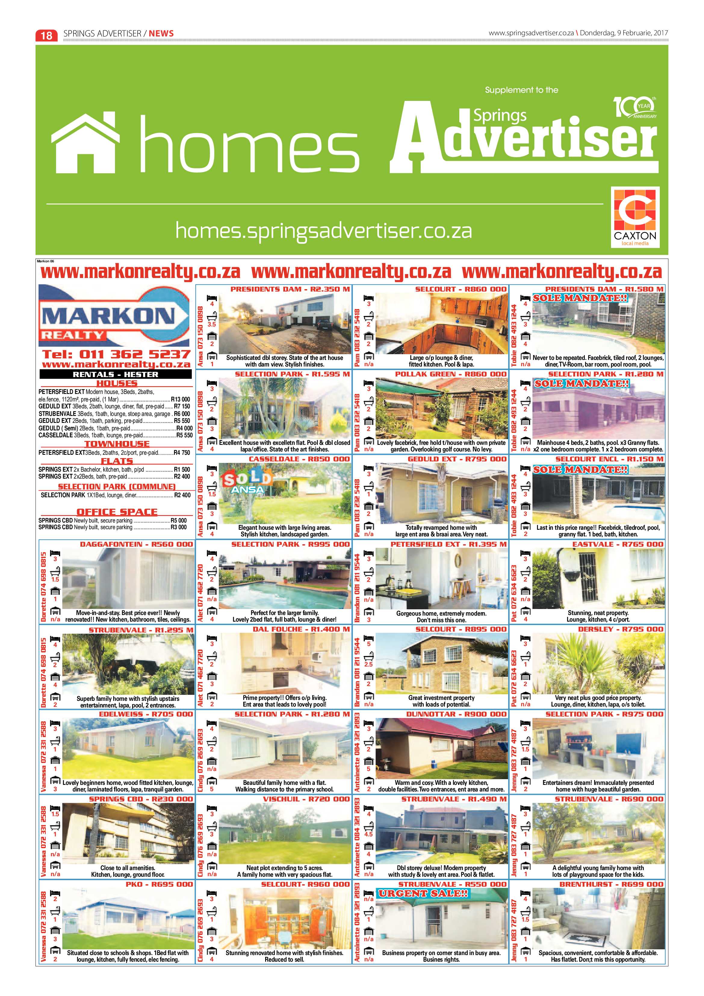 Springs Advertiser 09 February 2017 page 18