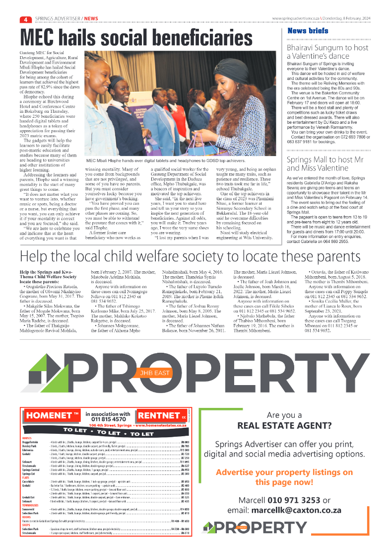 Springs Advertiser 09 February 2024 page 4