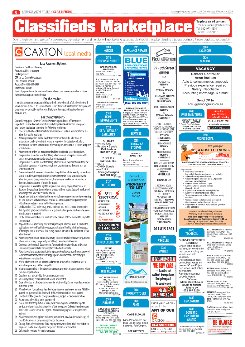 Springs Advertiser 09 February 2024 page 6