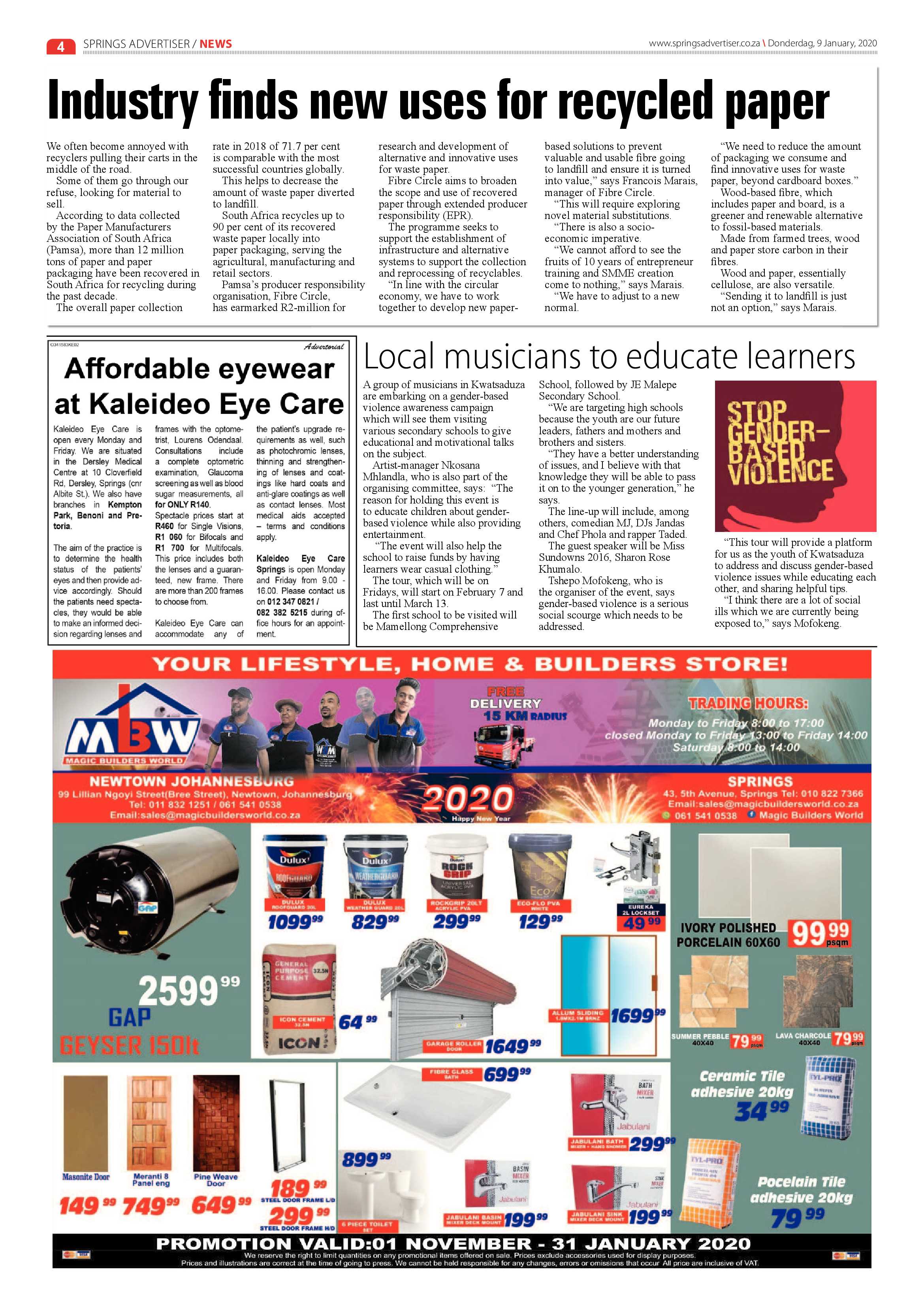 Springs Advertiser 09 January 2020 page 4