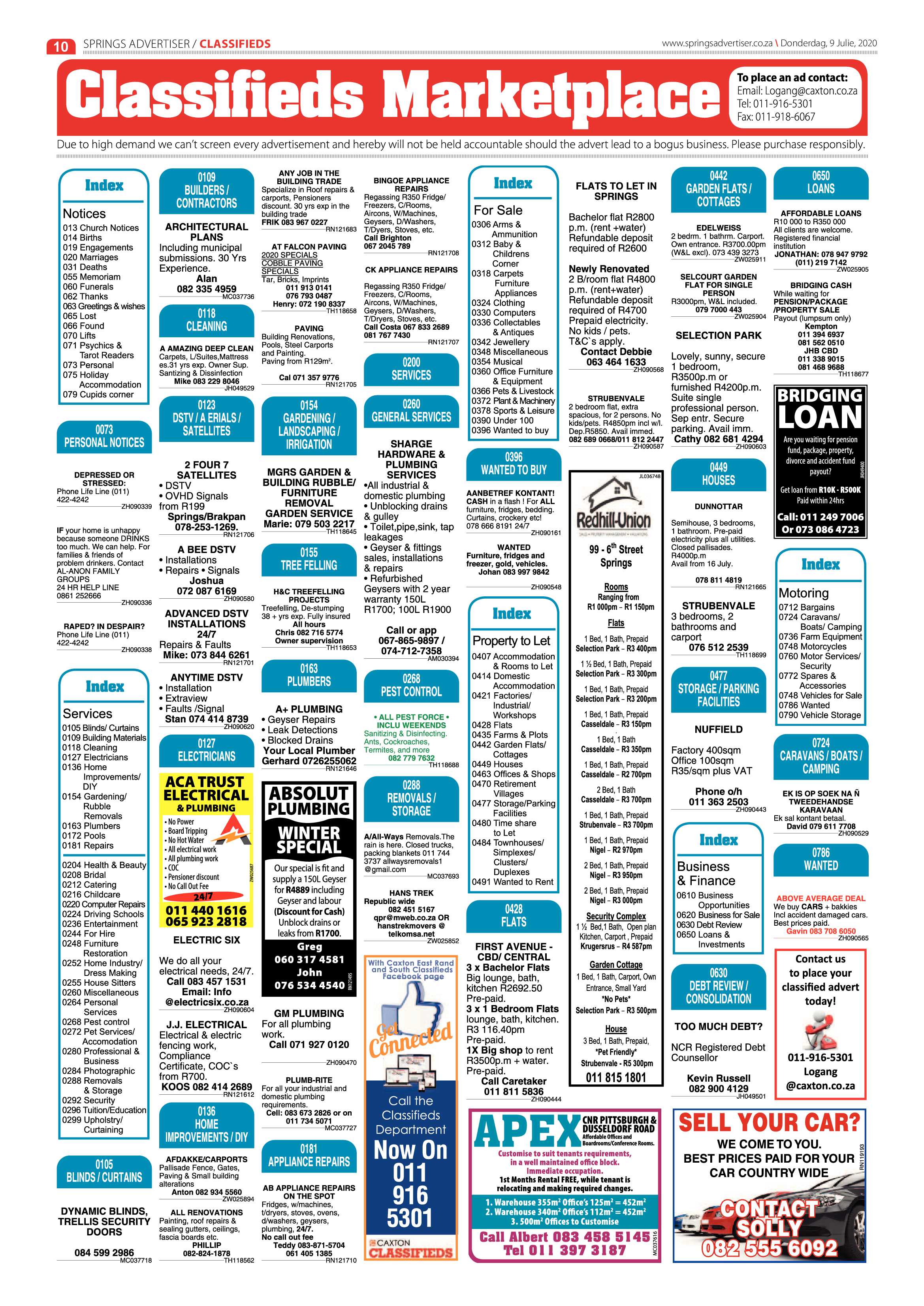Springs Advertiser 09 July 2020 page 10