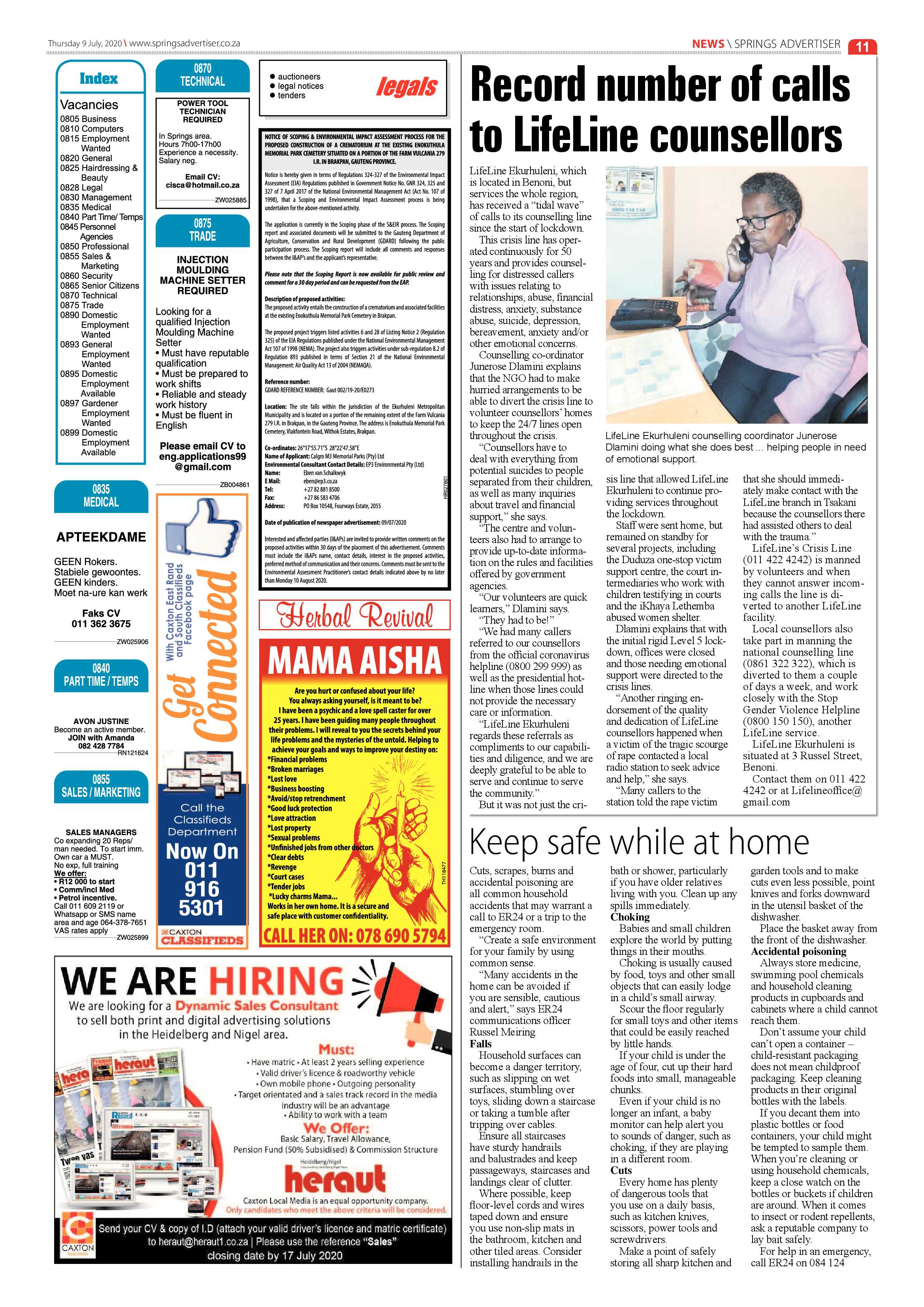 Springs Advertiser 09 July 2020 page 11