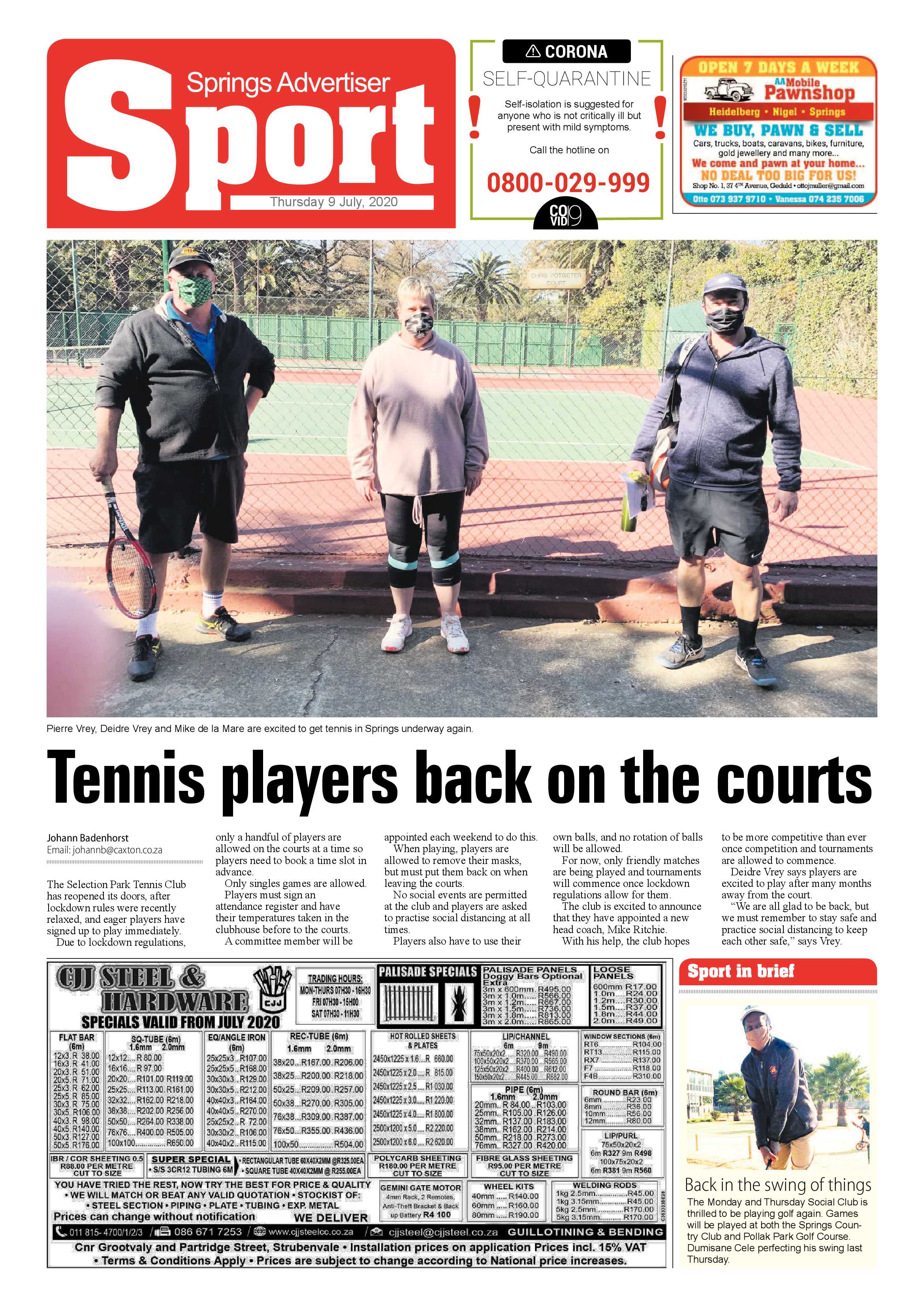Springs Advertiser 09 July 2020 page 12