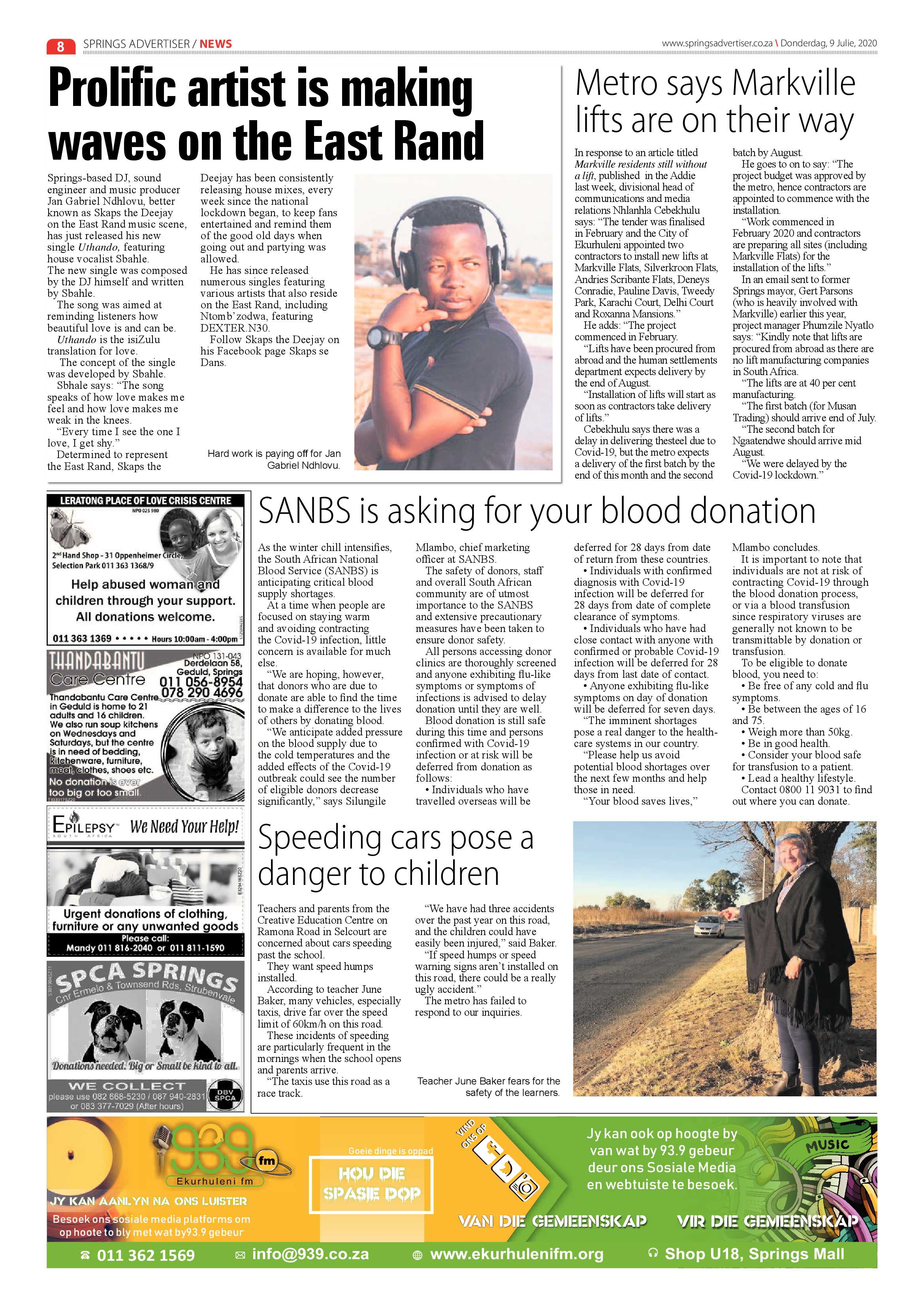 Springs Advertiser 09 July 2020 page 8