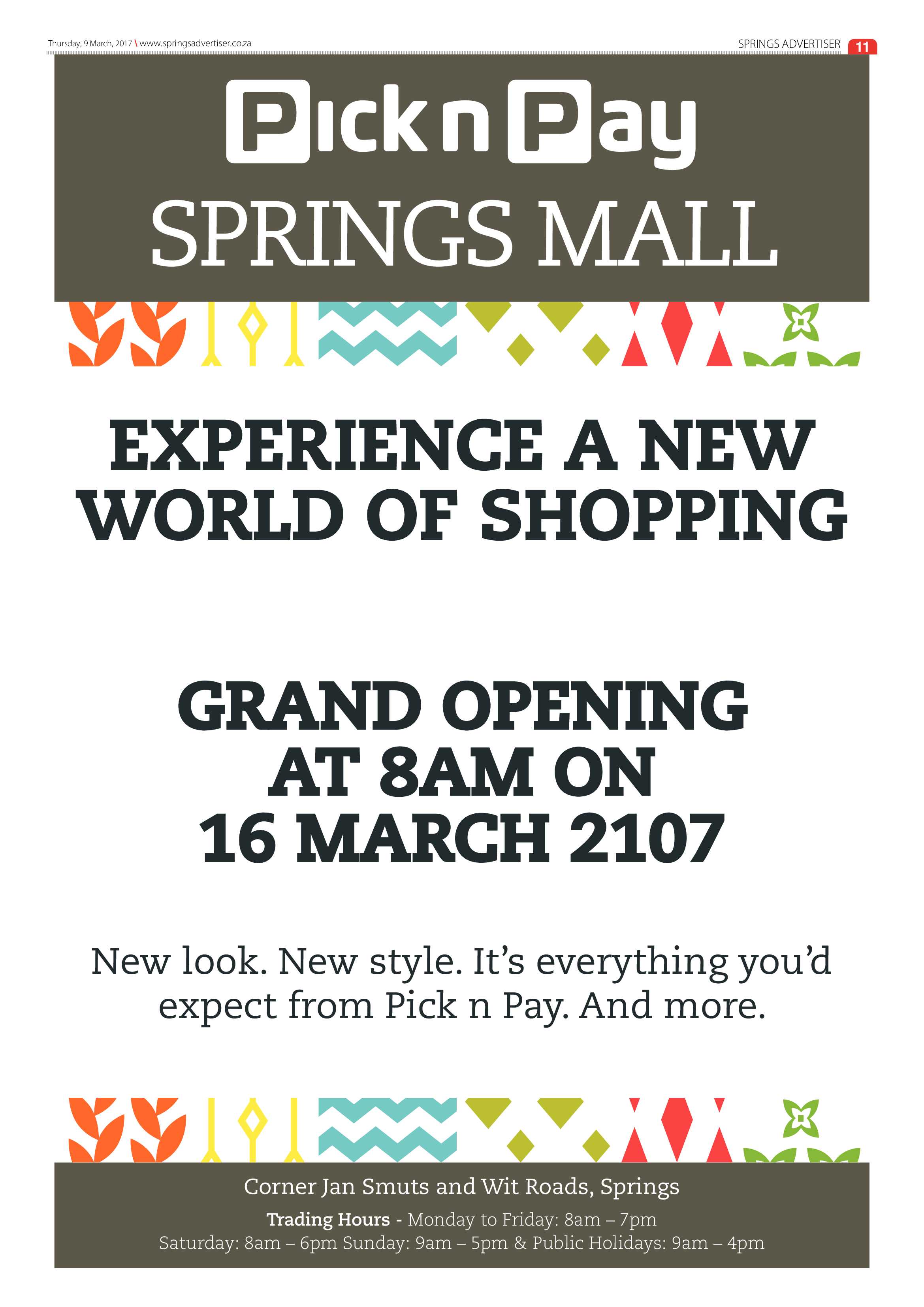 Springs Advertiser 09 March 2017 page 11