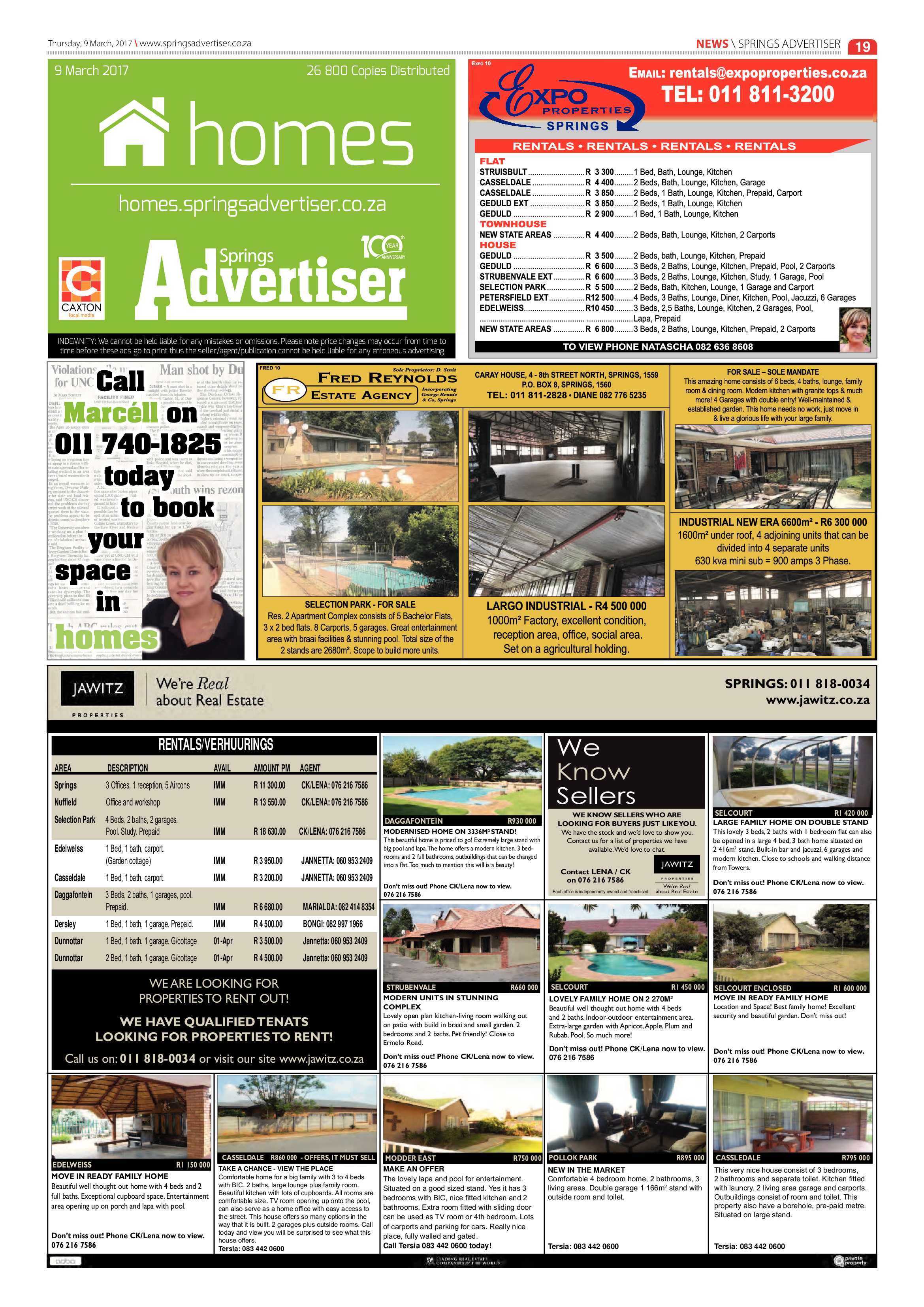 Springs Advertiser 09 March 2017 page 19