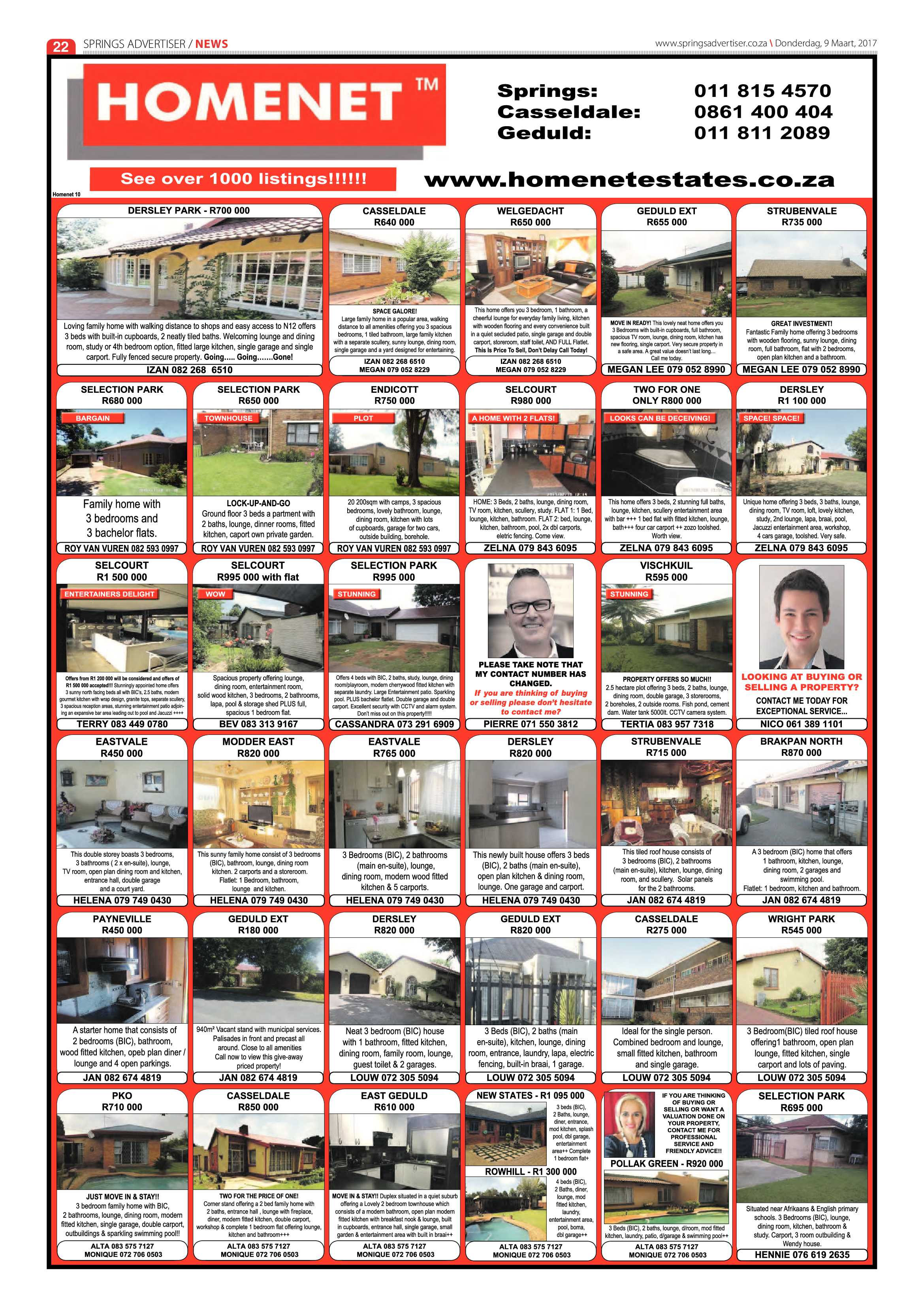 Springs Advertiser 09 March 2017 page 22