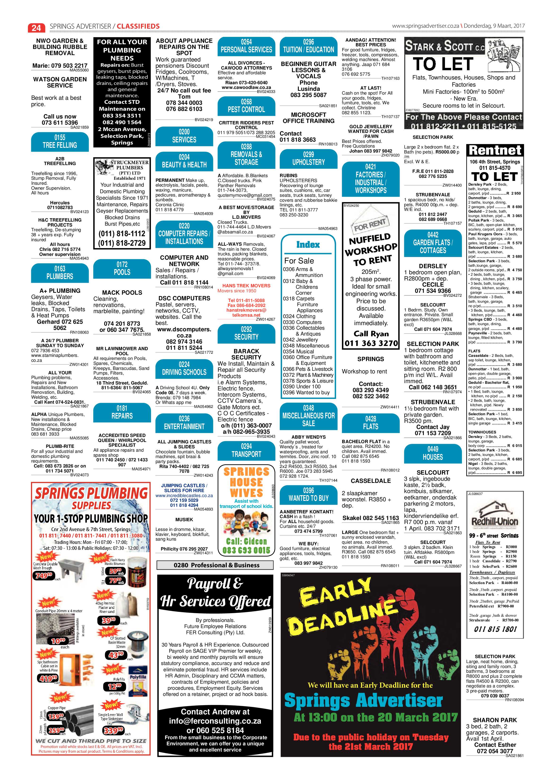 Springs Advertiser 09 March 2017 page 24