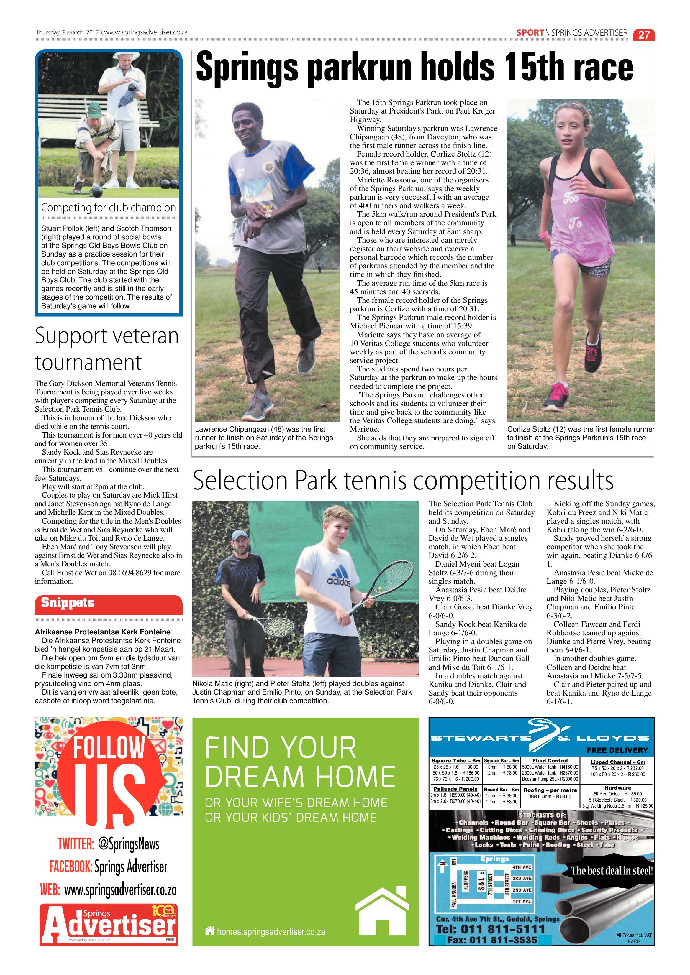 Springs Advertiser 09 March 2017 page 27