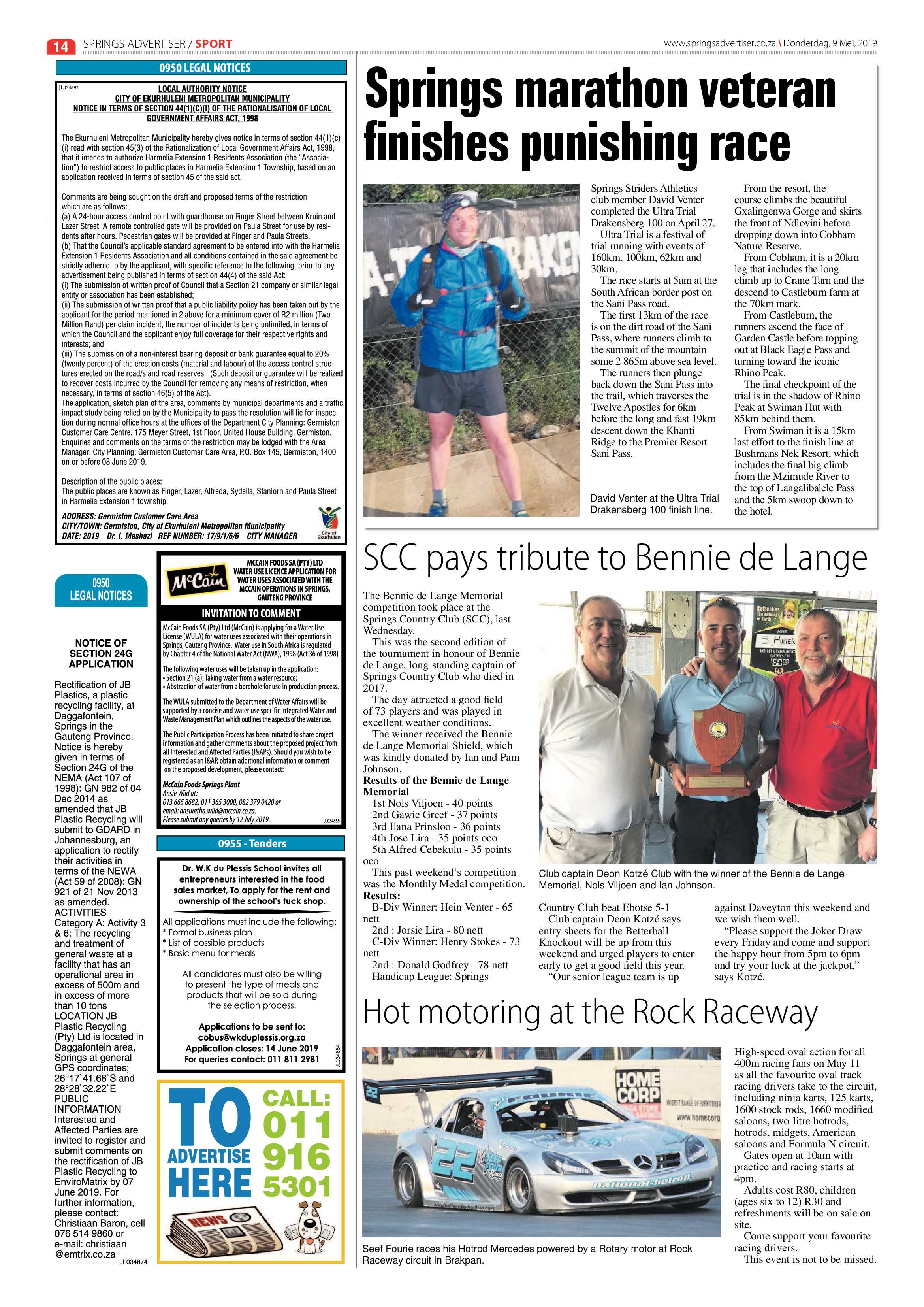 Springs Advertiser 09 May 2019 page 14