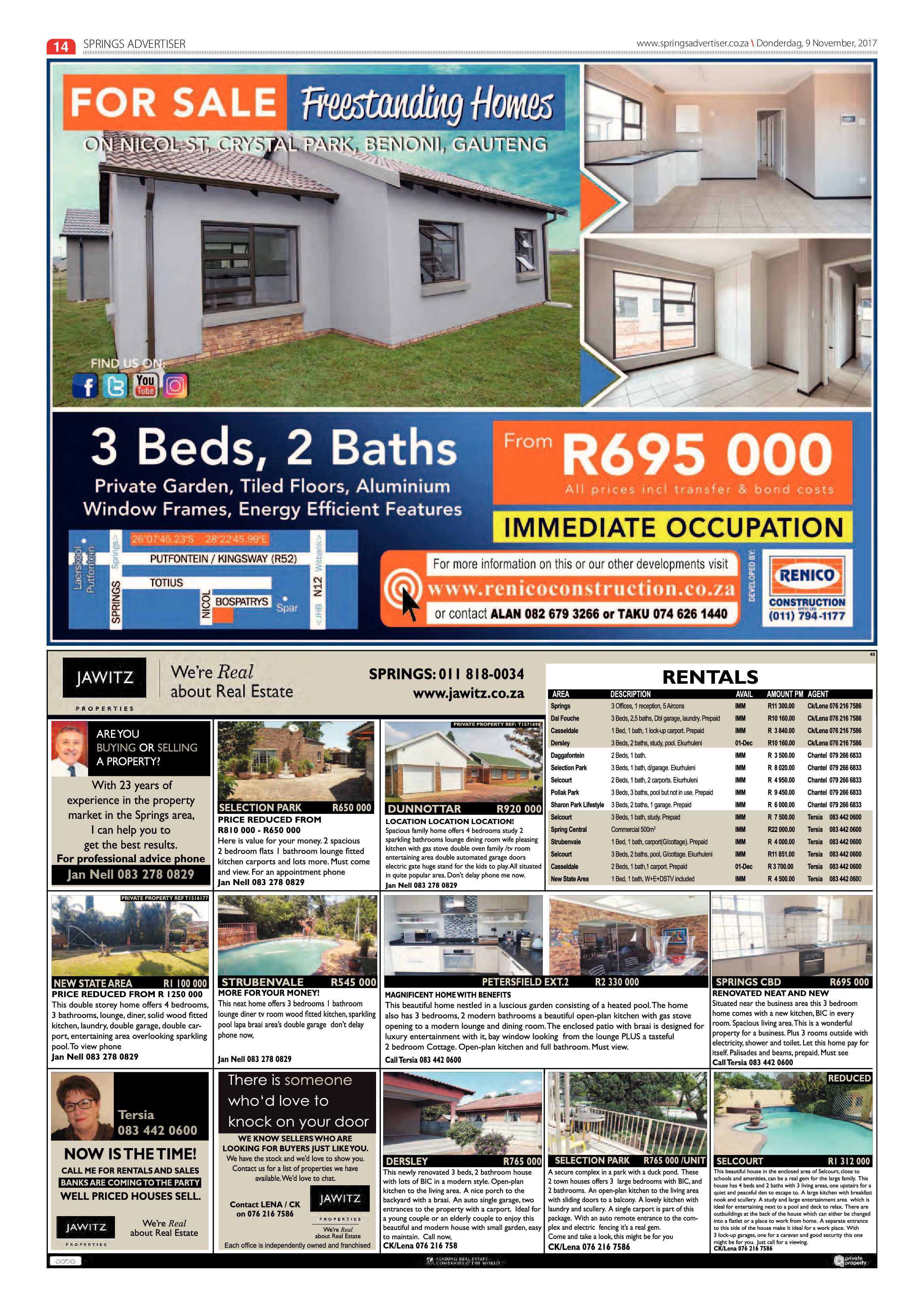 Springs Advertiser 09 November 2017 page 14
