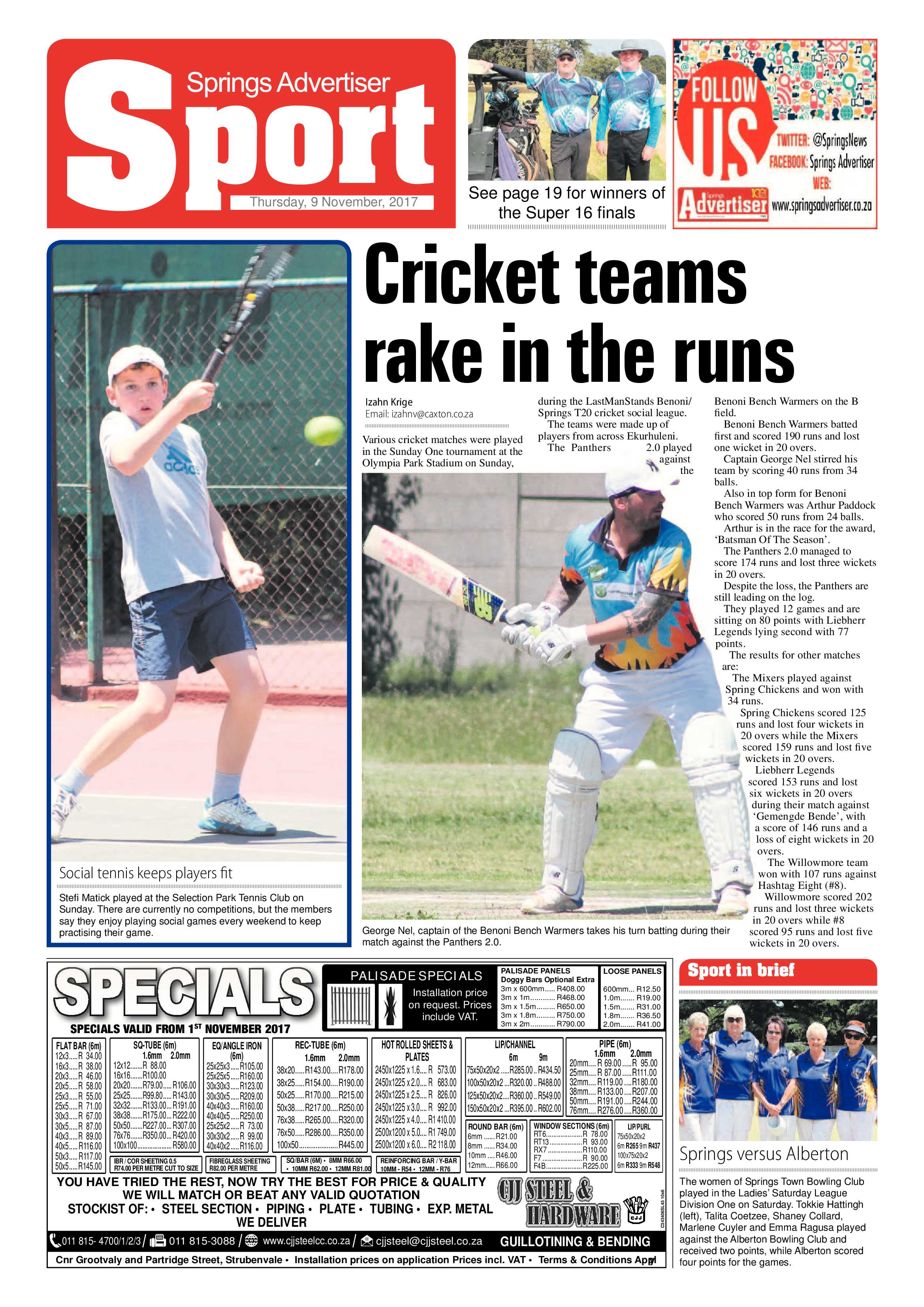 Springs Advertiser 09 November 2017 page 20