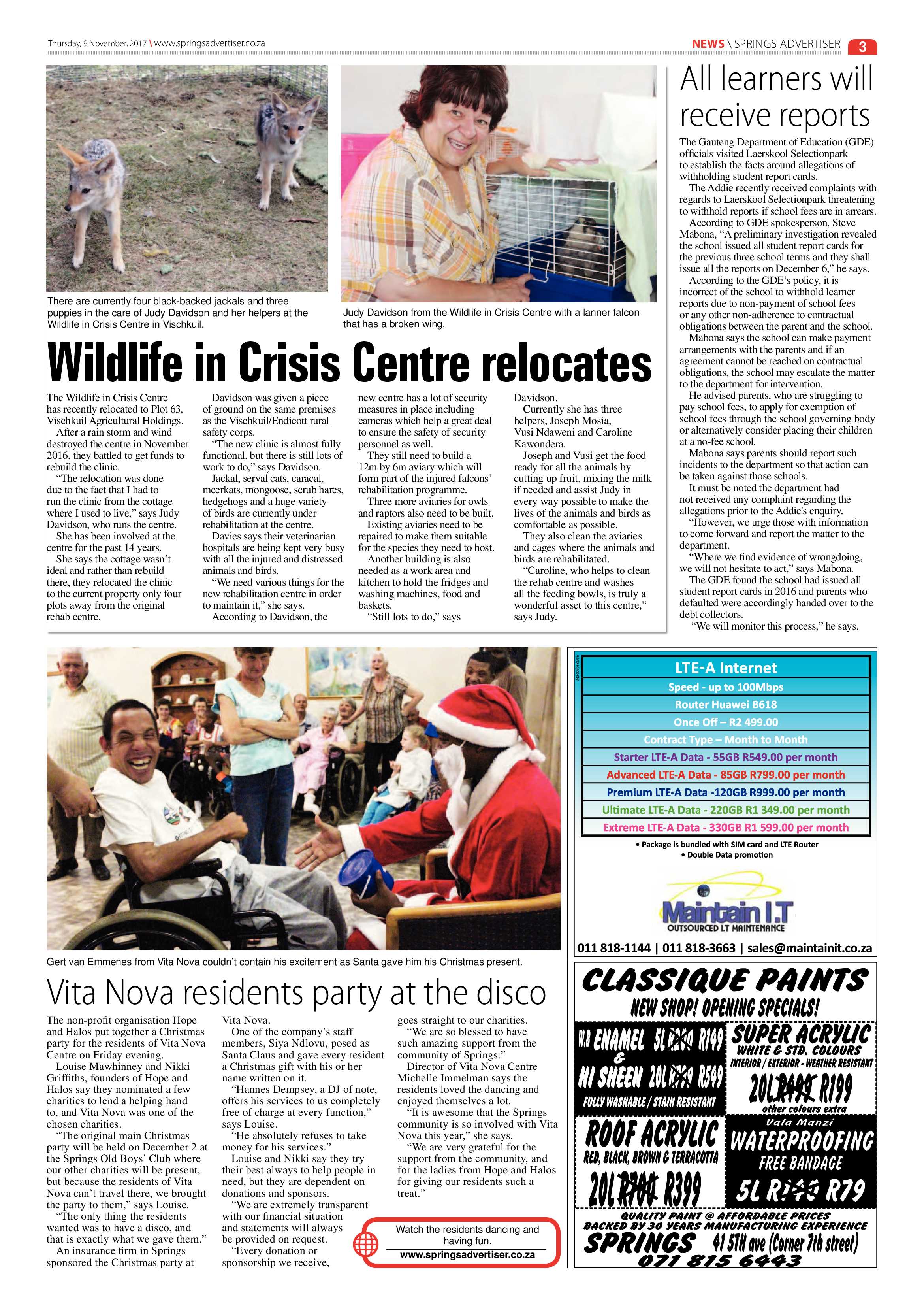 Springs Advertiser 09 November 2017 page 3