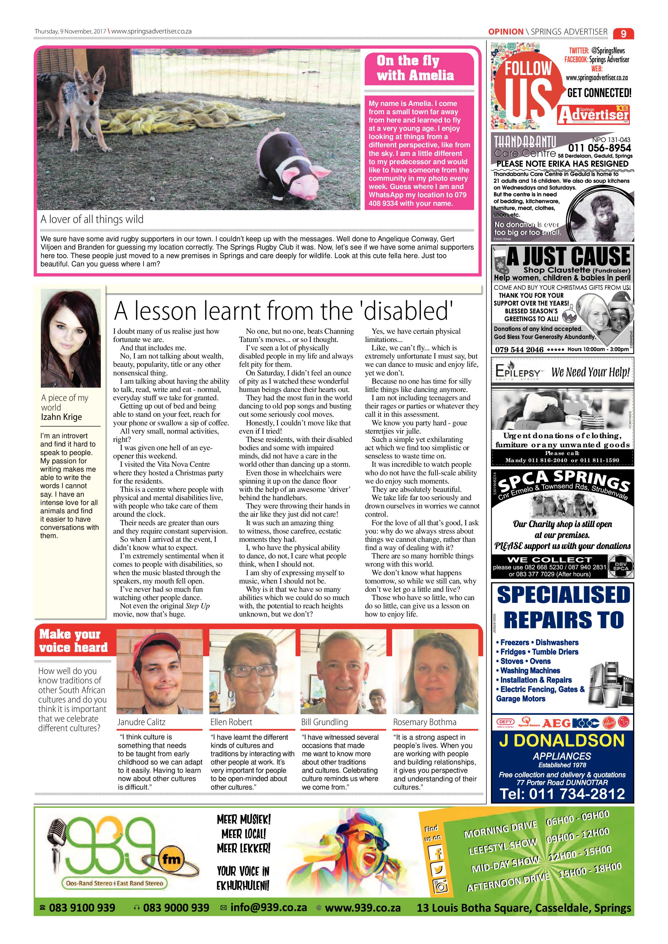 Springs Advertiser 09 November 2017 page 9