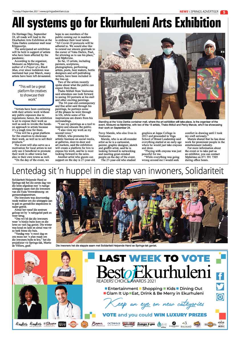 Springs Advertiser 09 September 2021 page 5
