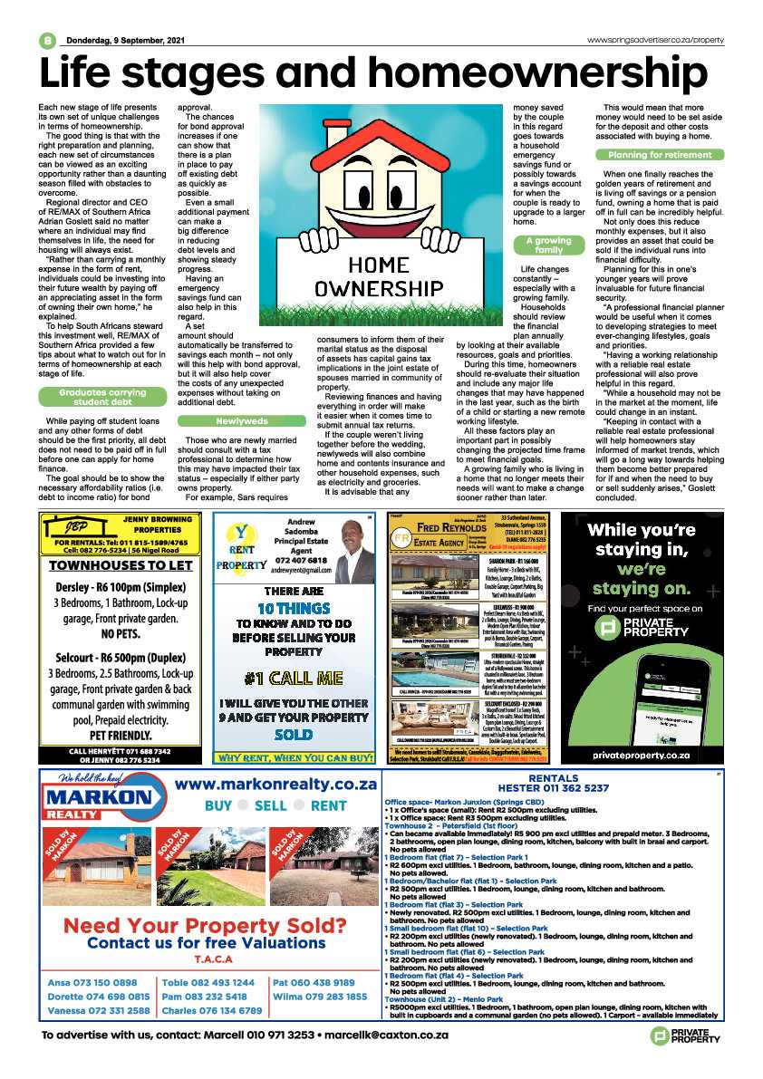 Springs Advertiser 09 September 2021 page 8