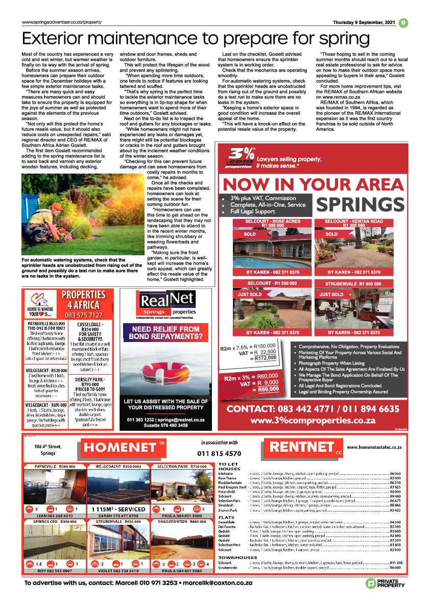 Springs Advertiser 09 September 2021 page 9