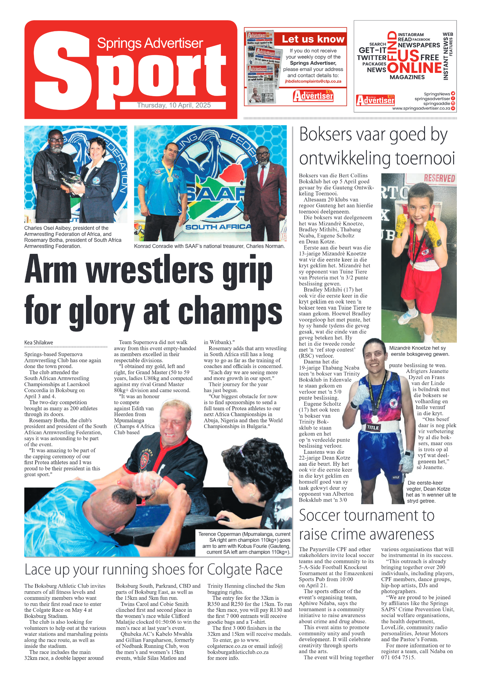 Springs Advertiser 10 Apil 2025 page 10
