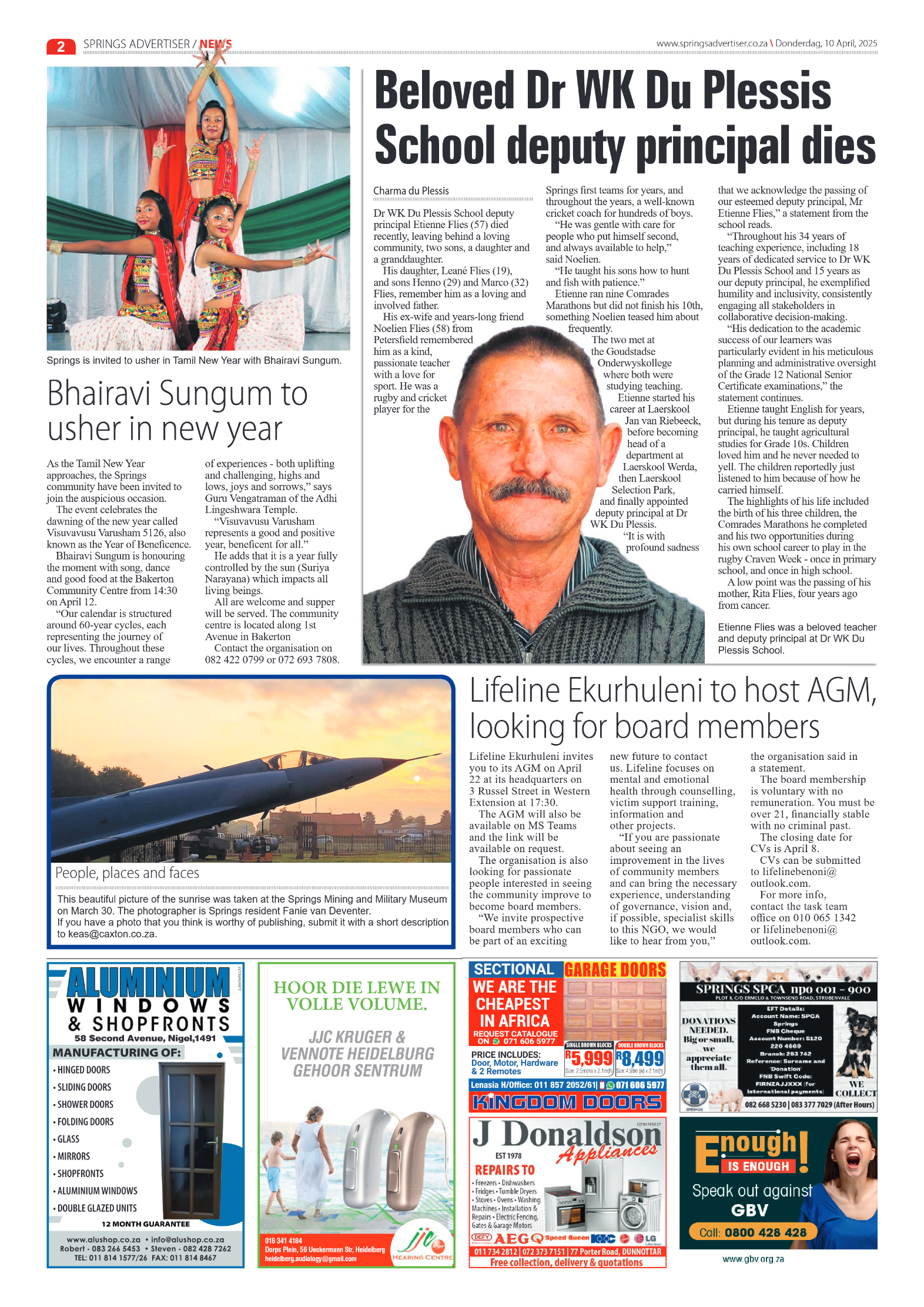 Springs Advertiser 10 Apil 2025 page 4