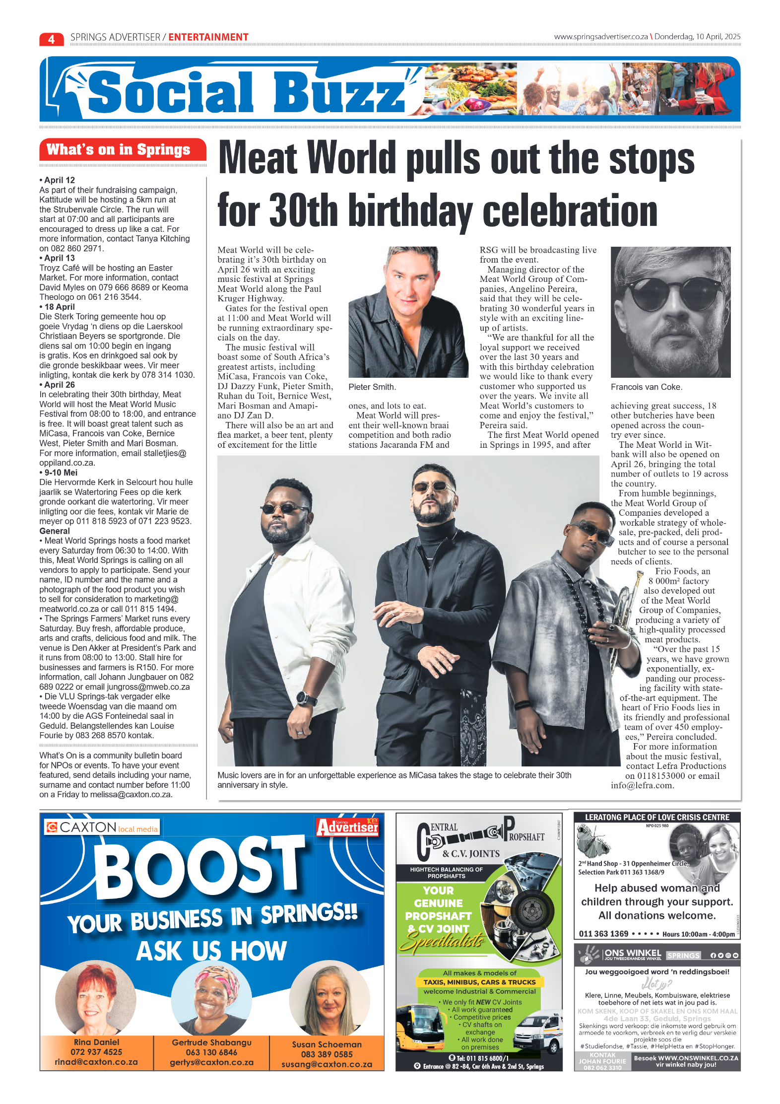 Springs Advertiser 10 Apil 2025 page 6