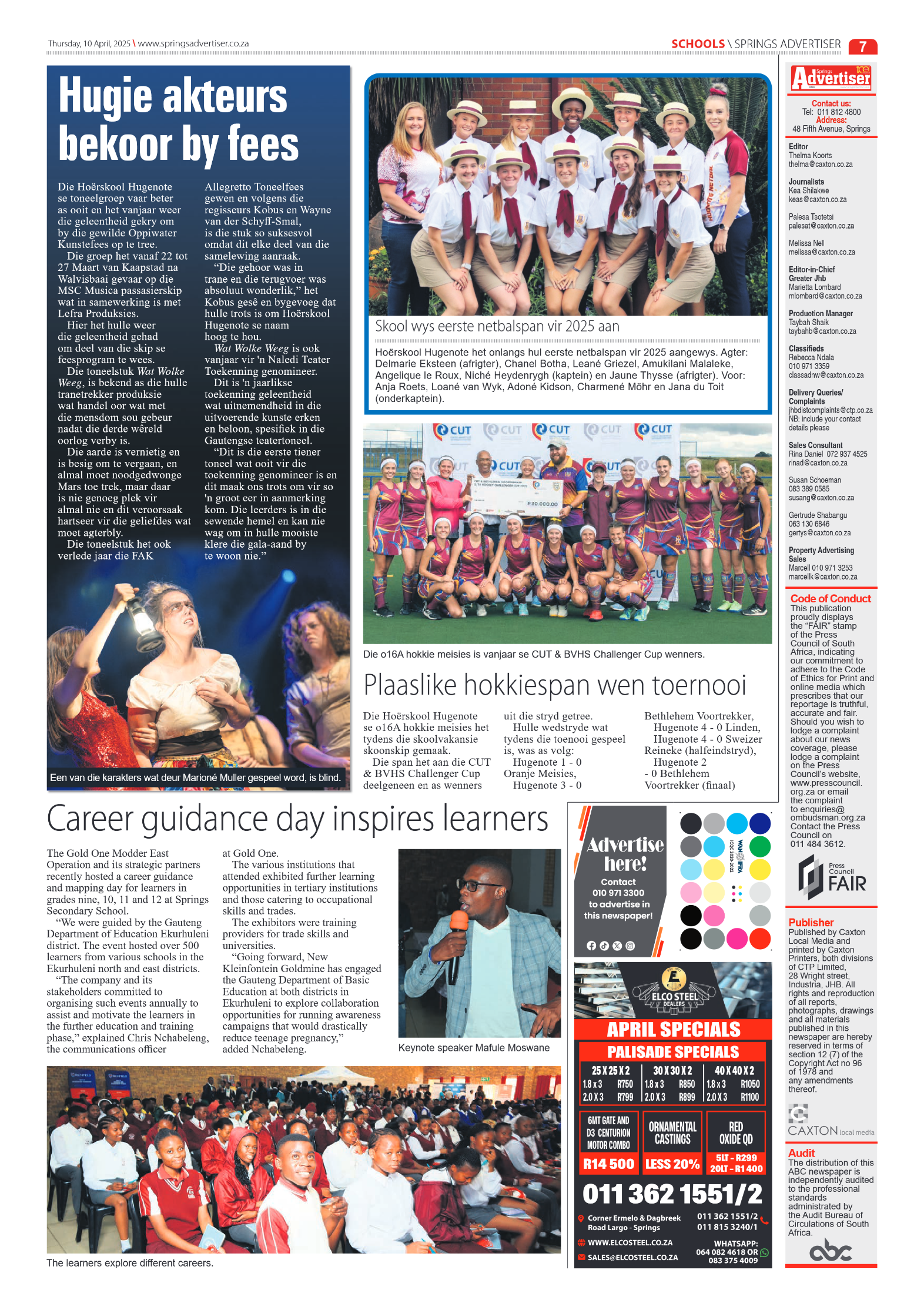 Springs Advertiser 10 Apil 2025 page 9