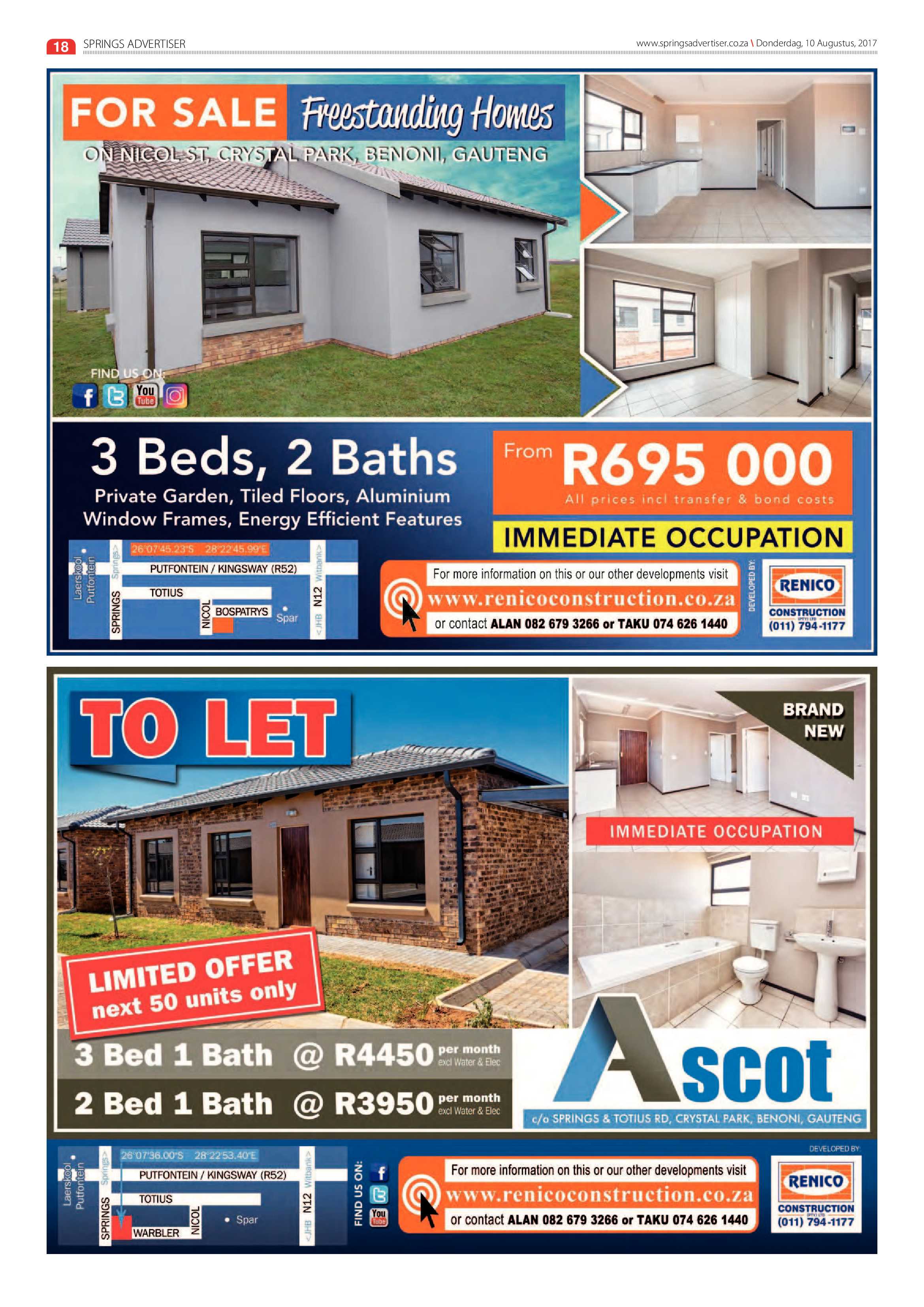 Springs Advertiser 10 August 2017 page 18