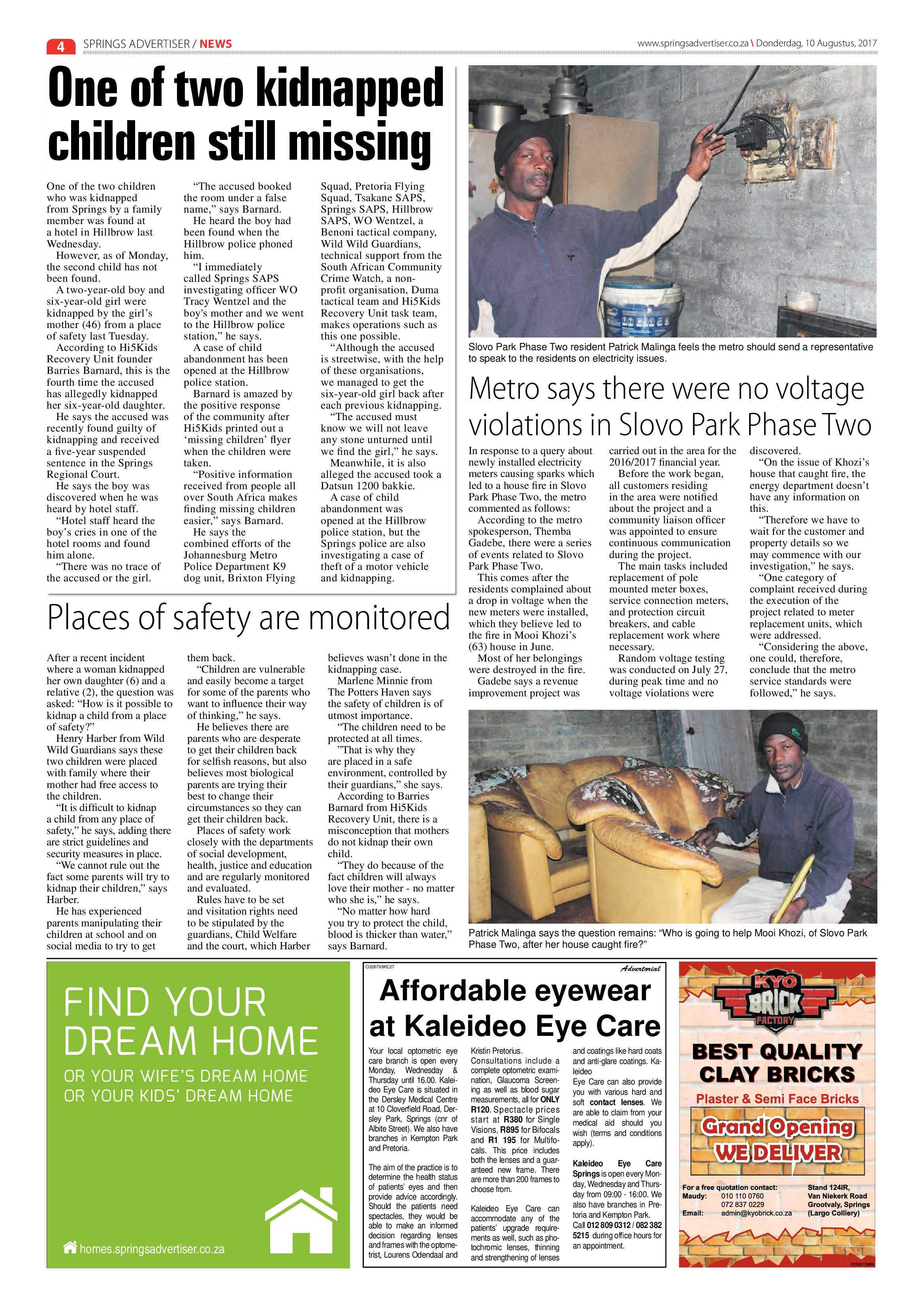 Springs Advertiser 10 August 2017 page 4
