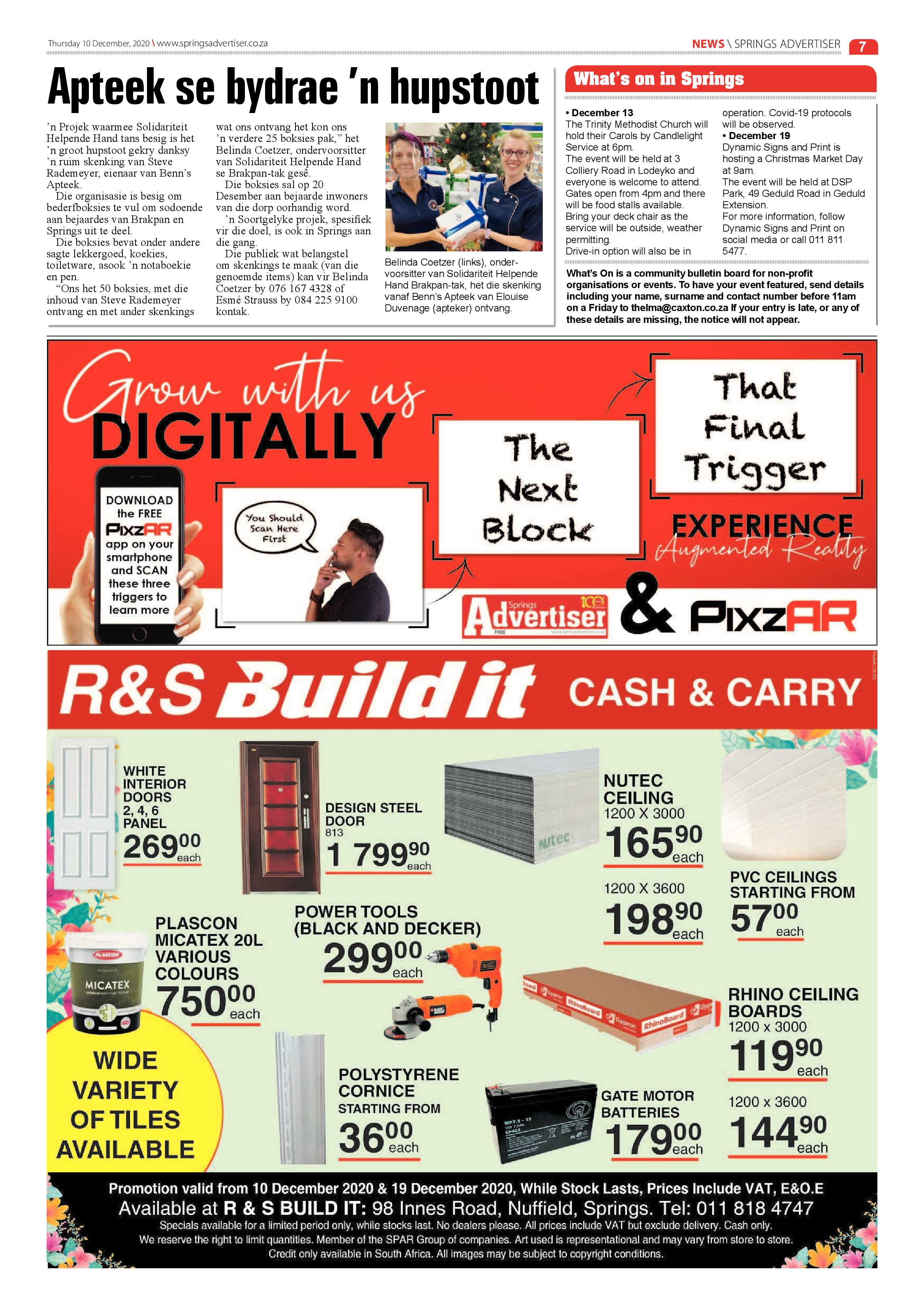 Springs Advertiser 10 December  2020 page 7