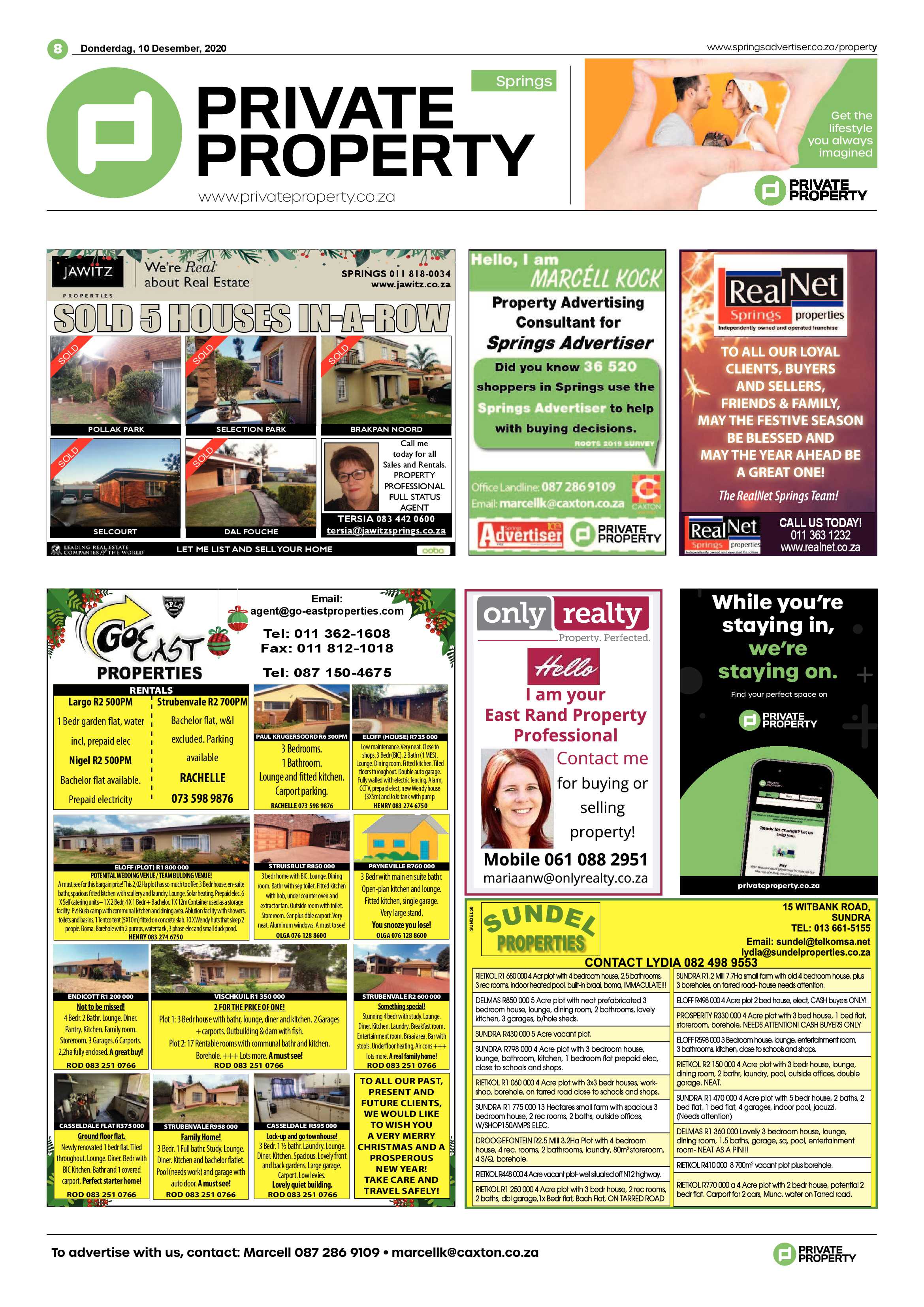 Springs Advertiser 10 December  2020 page 8