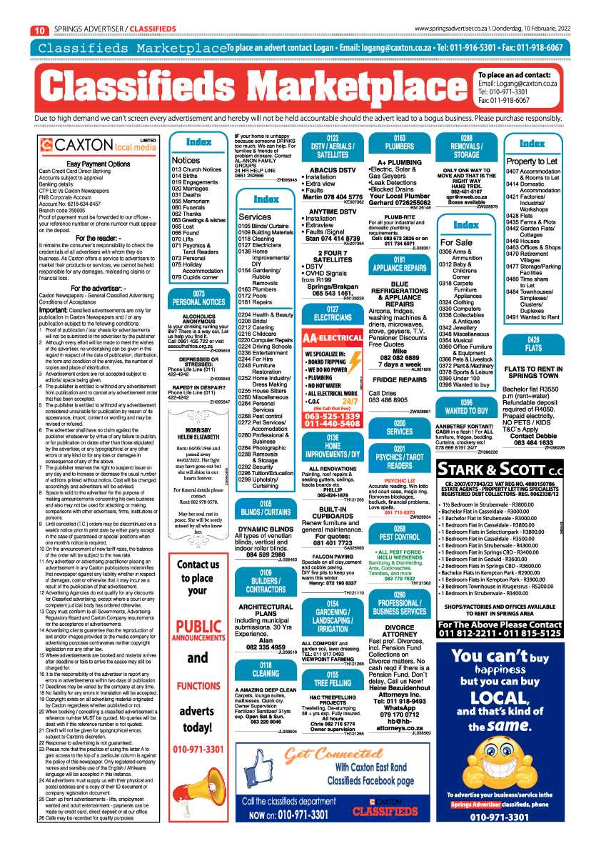 Springs Advertiser 10 February 2022 page 10