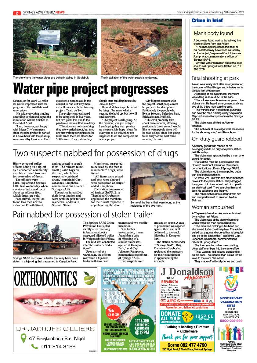 Springs Advertiser 10 February 2022 page 2