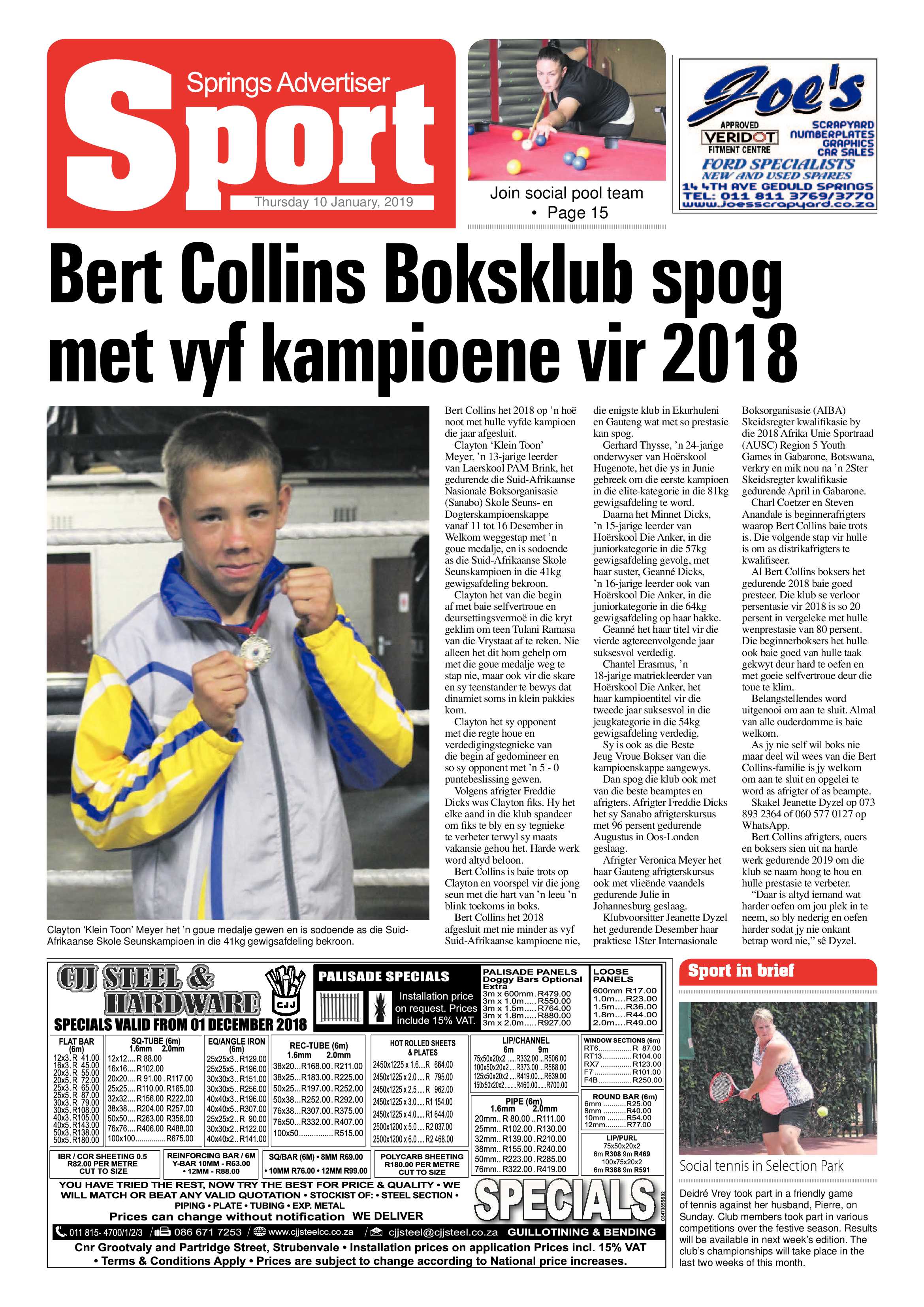 Springs Advertiser 10 January 2019 page 16