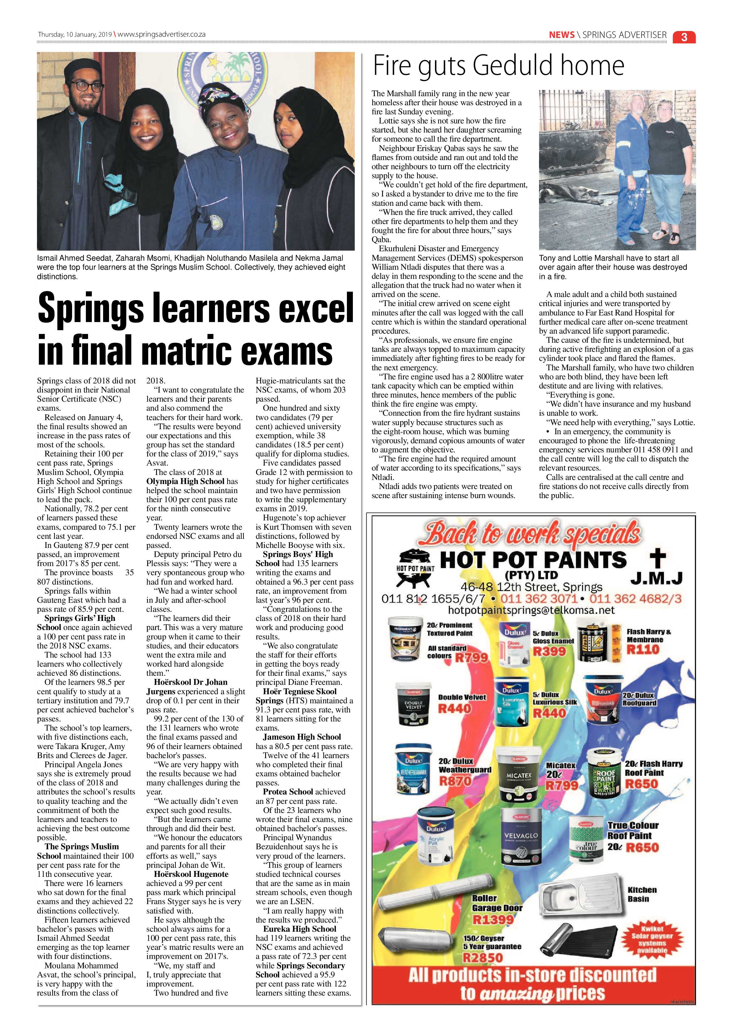 Springs Advertiser 10 January 2019 page 3