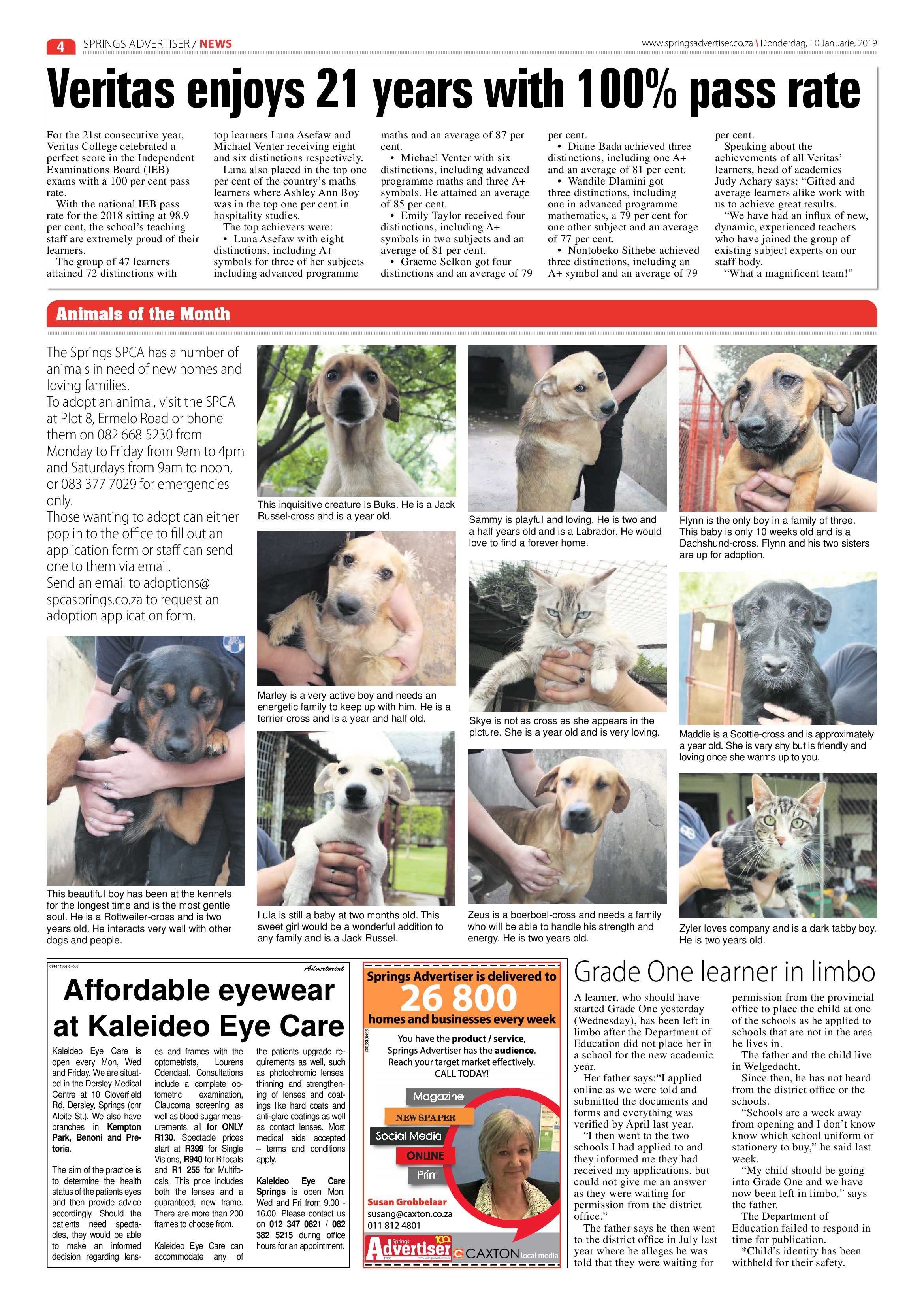 Springs Advertiser 10 January 2019 page 4