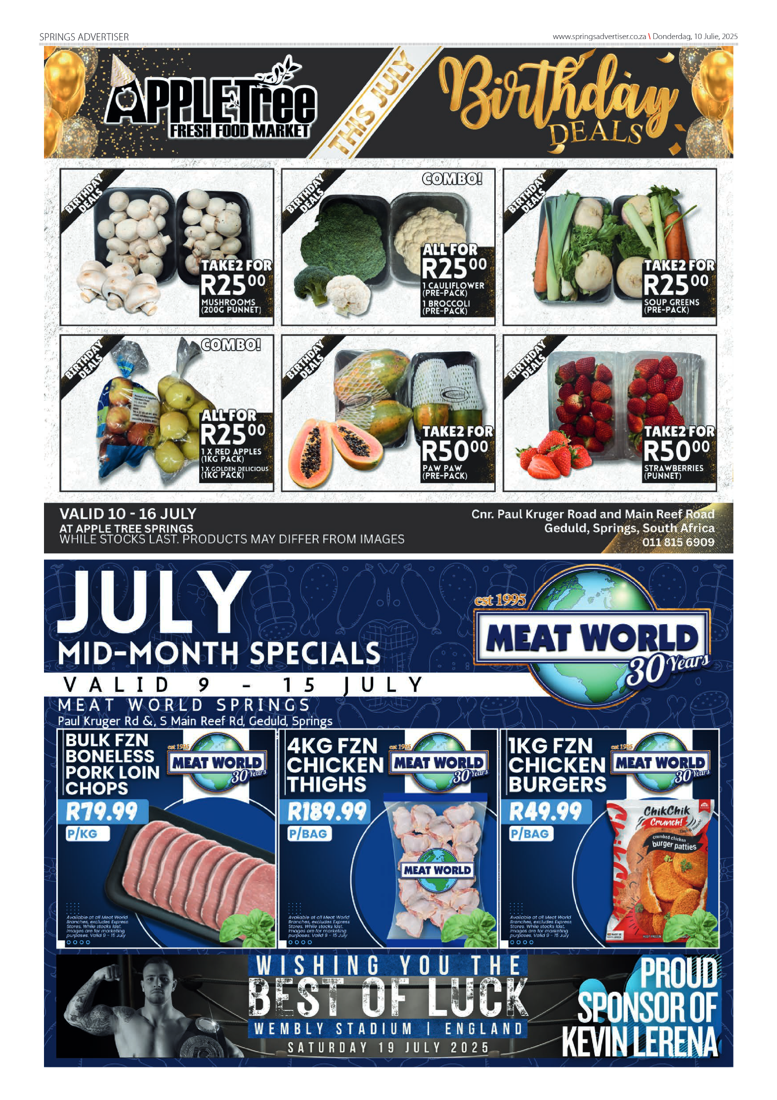 Springs Advertiser 10 July 2025 page 2