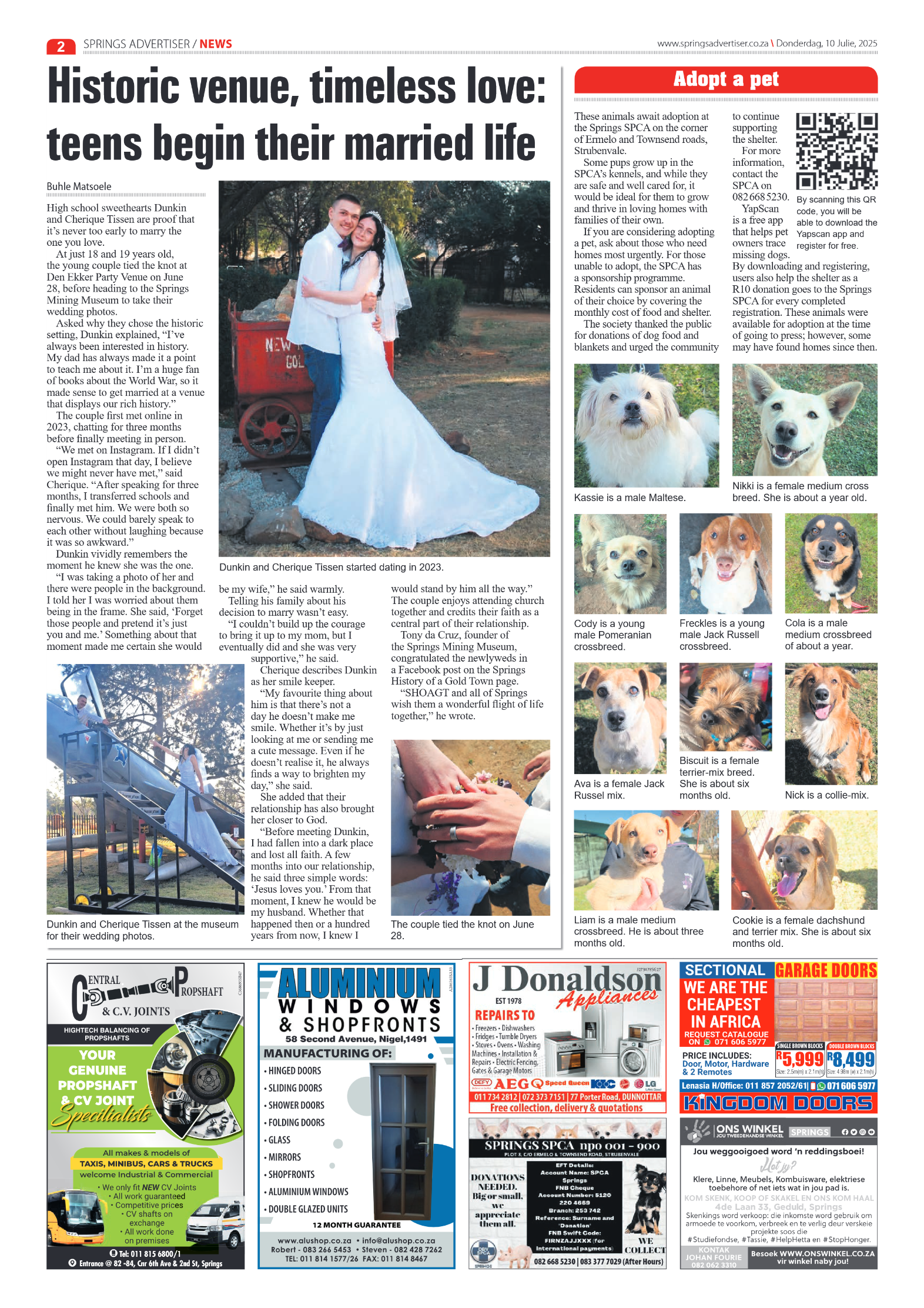 Springs Advertiser 10 July 2025 page 4