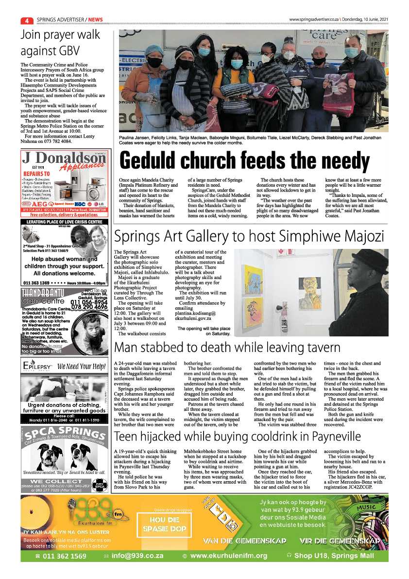 Springs Advertiser 10 June 2021 page 4