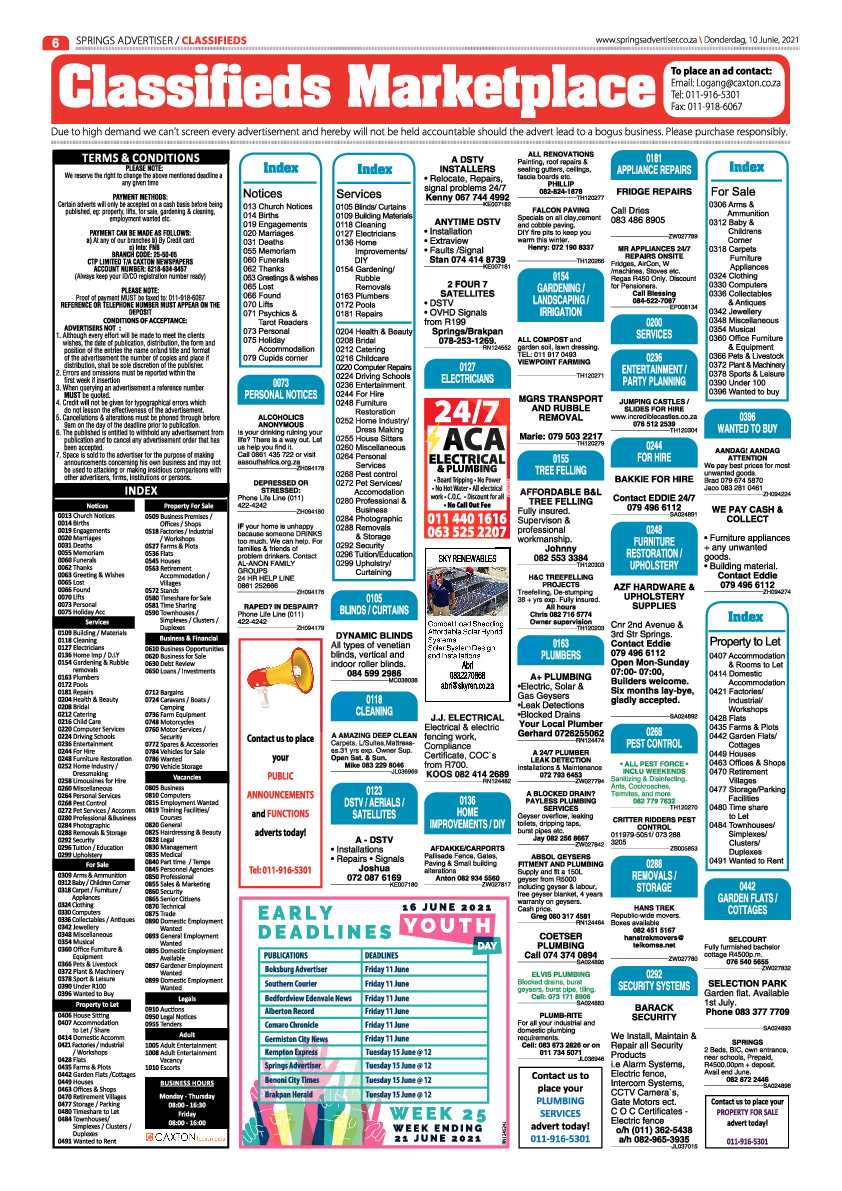 Springs Advertiser 10 June 2021 page 6