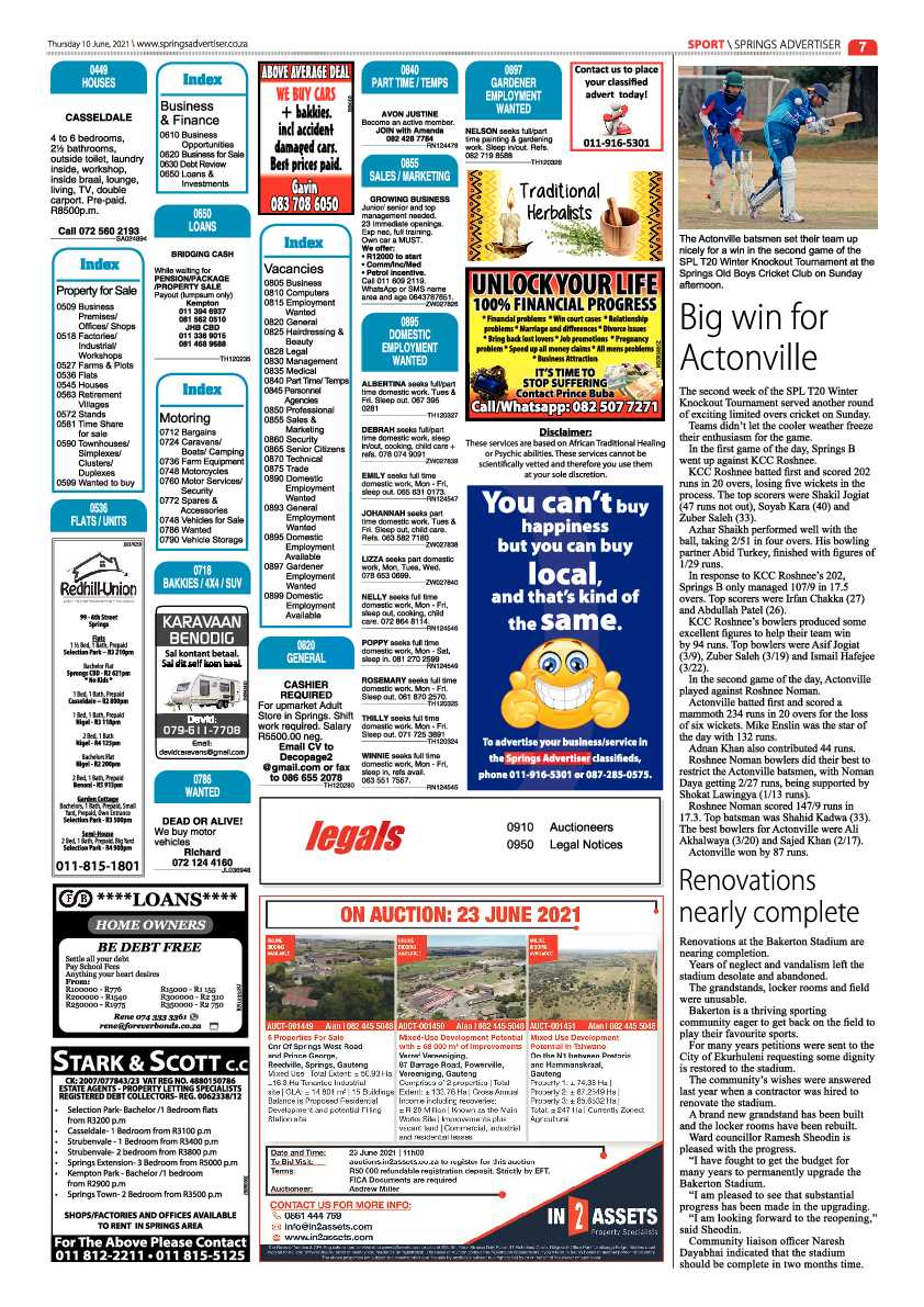 Springs Advertiser 10 June 2021 page 7