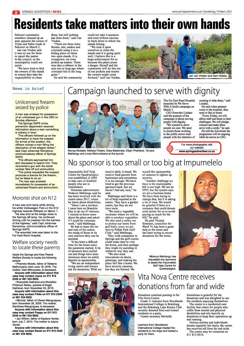 Springs Advertiser 10 March 2022 page 2