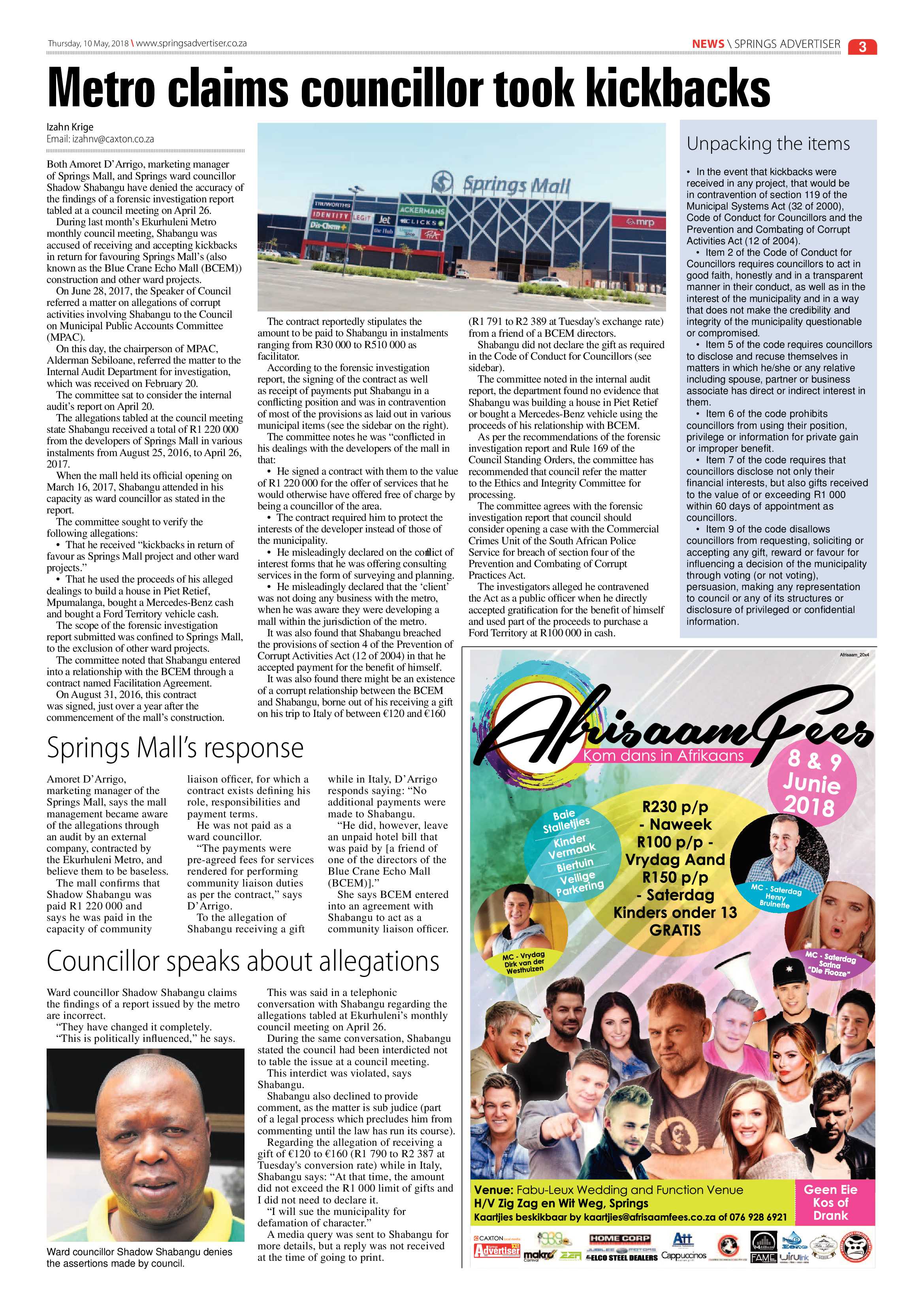 Springs Advertiser 10 May 2018 page 3