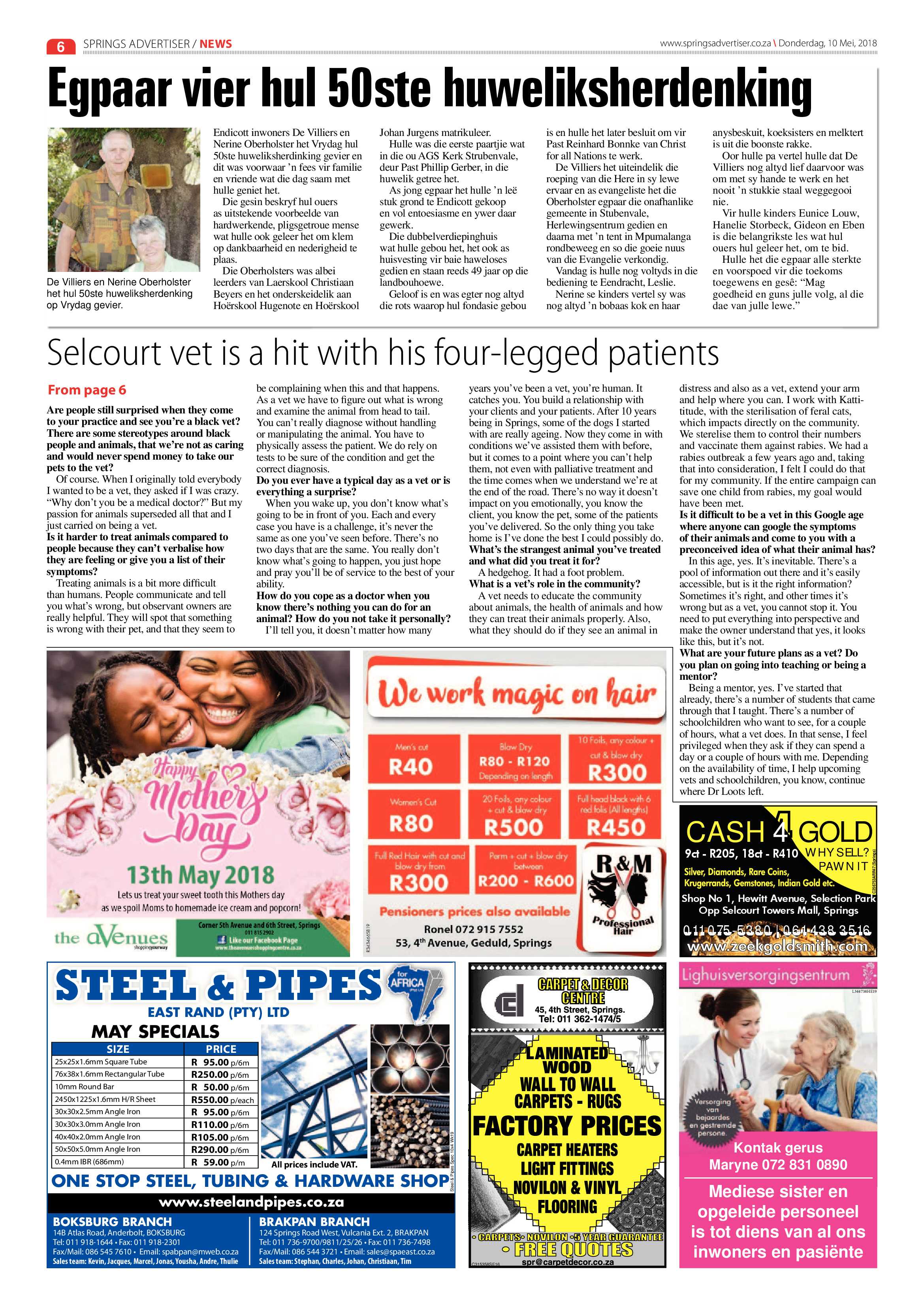 Springs Advertiser 10 May 2018 page 6