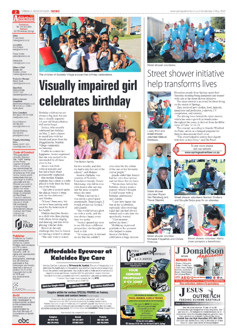 Springs Advertiser 10 May 2024 page 2
