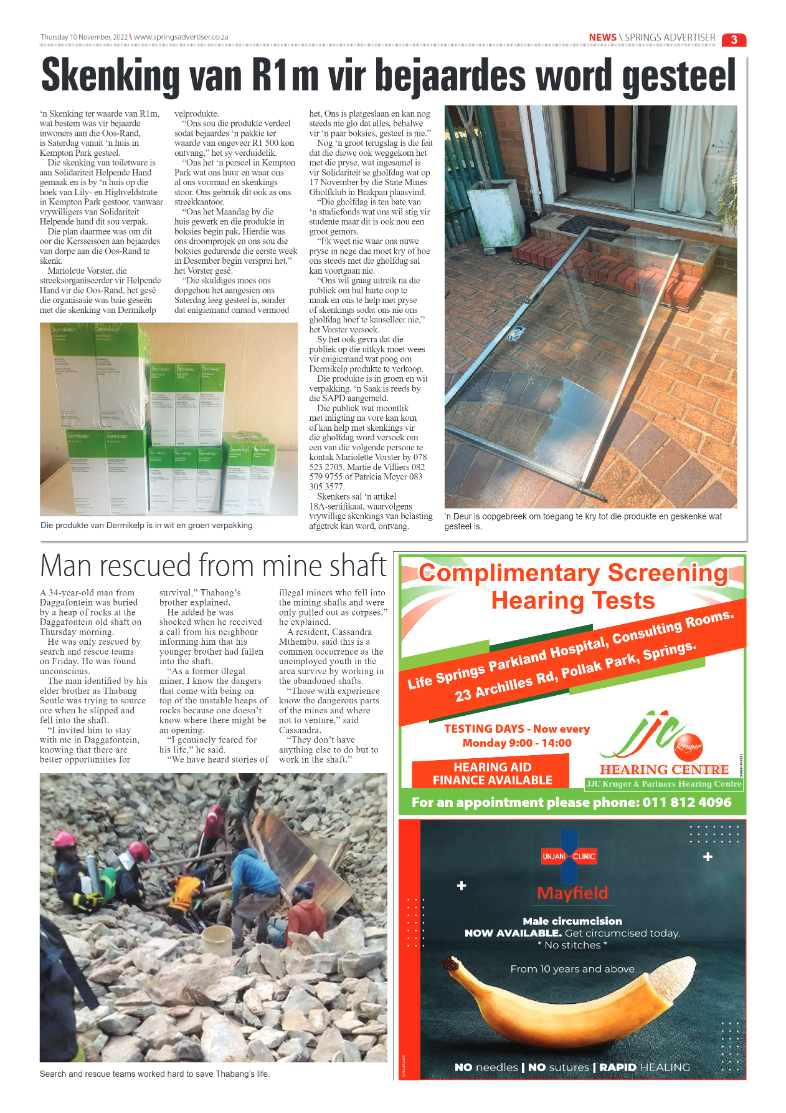 Springs Advertiser 10 Nov 2022 page 3