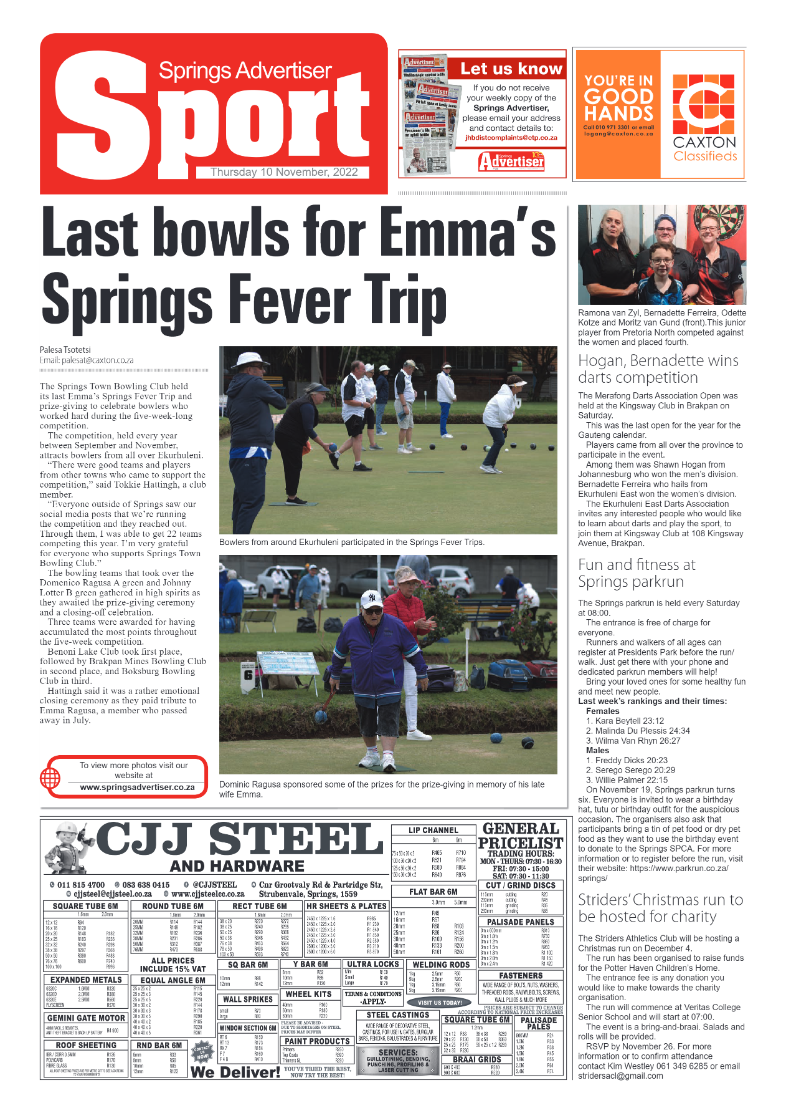 Springs Advertiser 10 Nov 2022 page 8